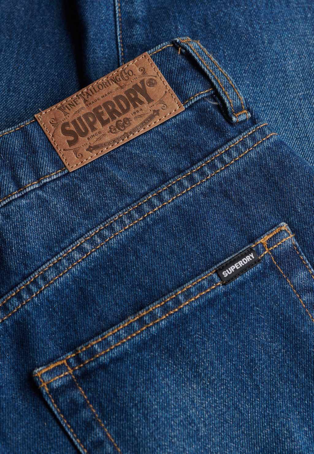 Organic Cotton Mid Rise Straight Jeans