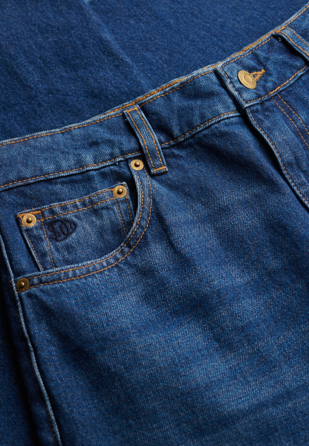 Organic Cotton High Rise Wide Leg Jeans