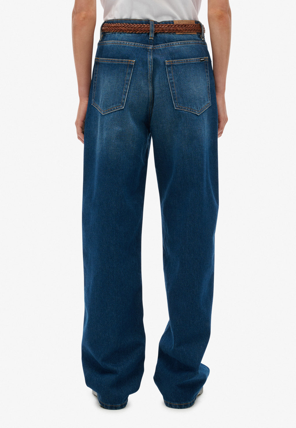 Organic Cotton High Rise Wide Leg Jeans