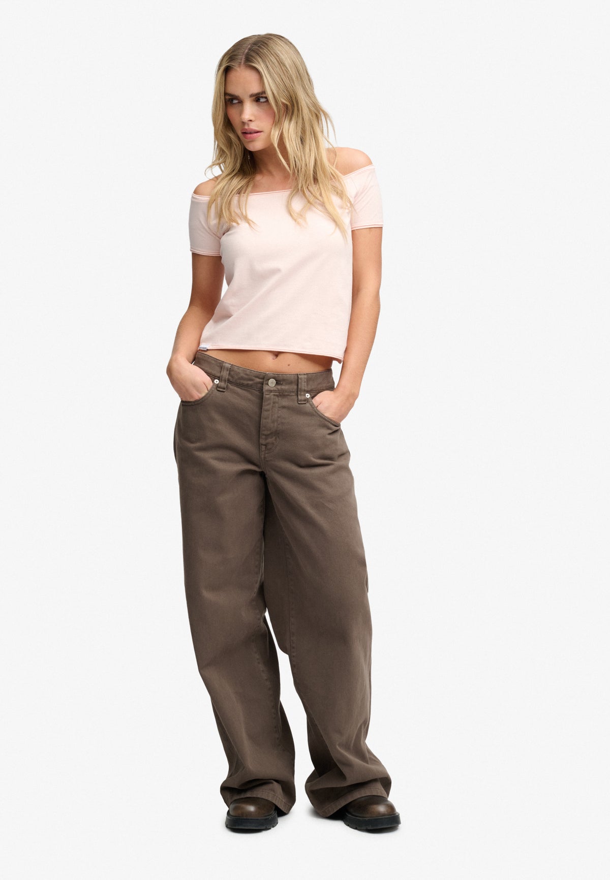 Bardot Short Sleeve Off Shoulder Top