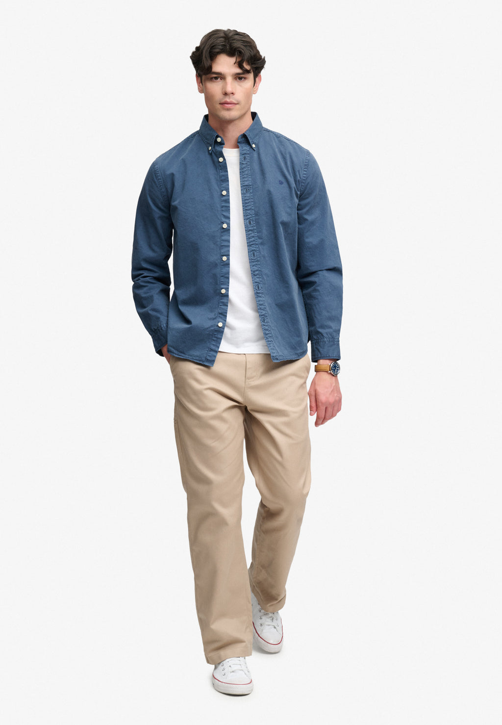 Garment Dyed Long Sleeve Shirt