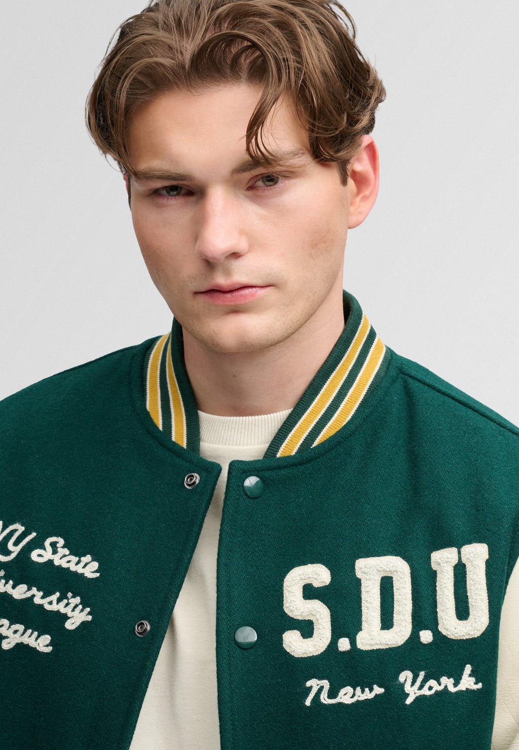 Vintage Patched Varsity Jacket