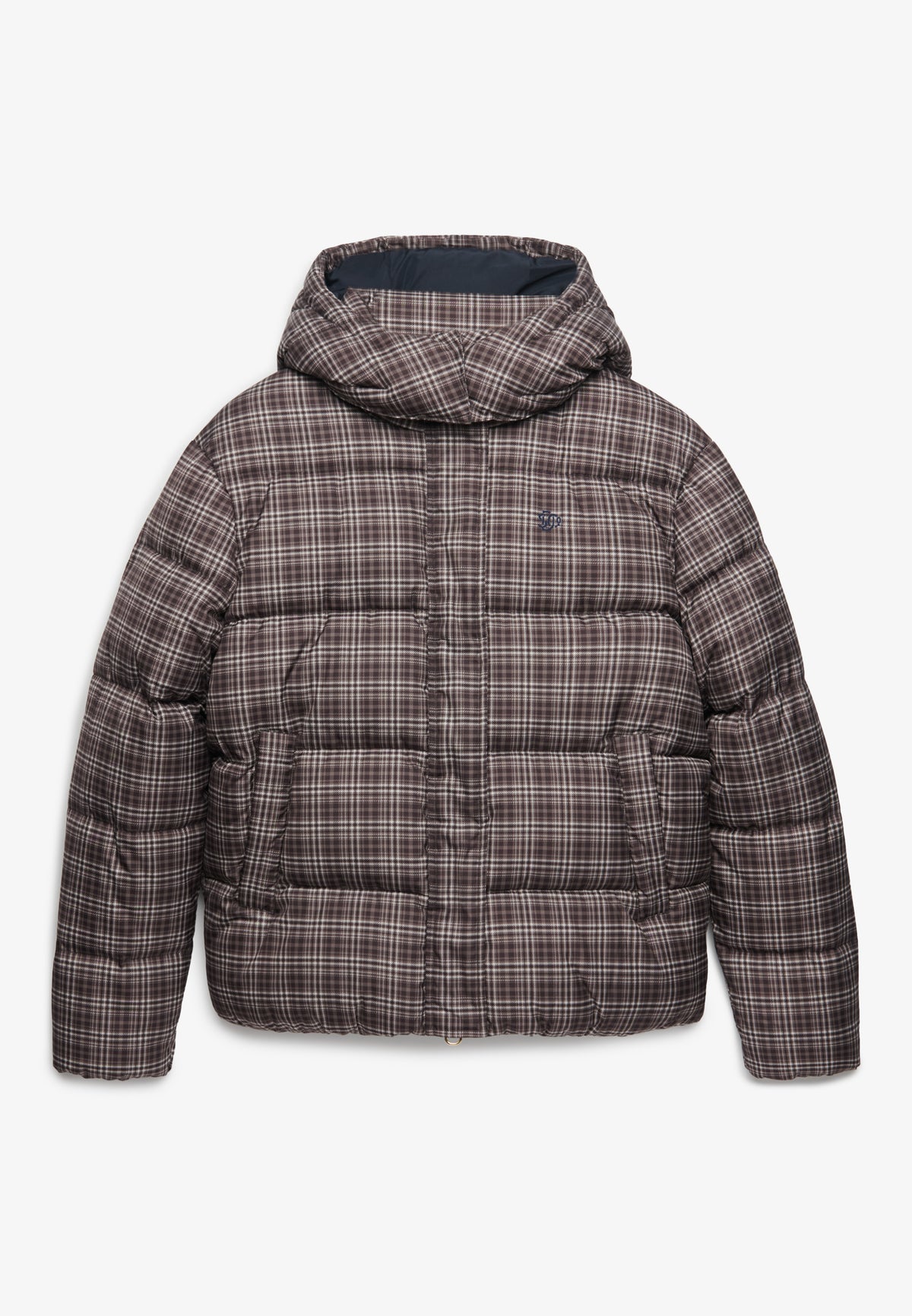Premium Printed Check Puffer Jacket