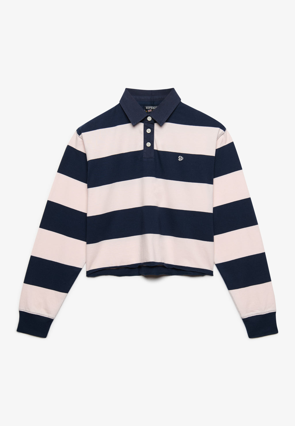 Athletic Essential Cropped Stripe Rugby Top