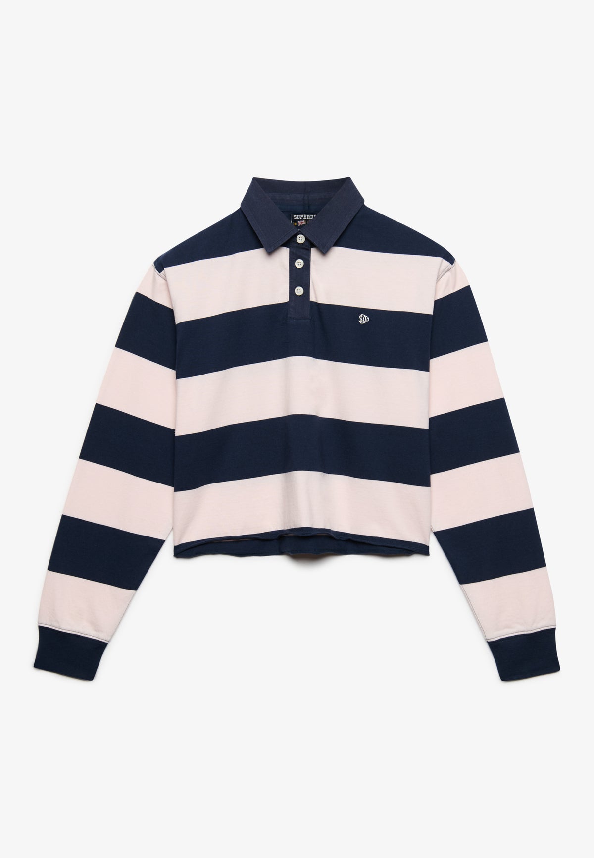Athletic Essential Cropped Stripe Rugby Top