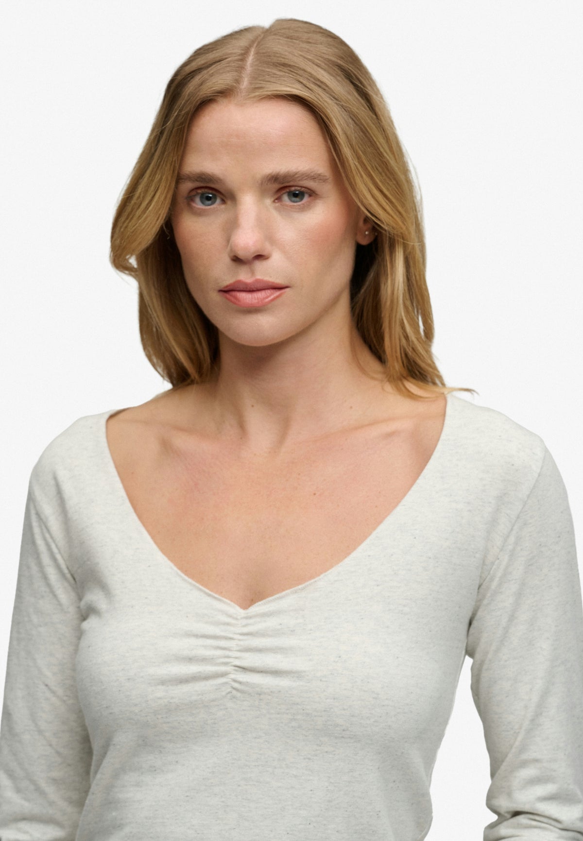 Athletic Essential Gathered Long Sleeve Top