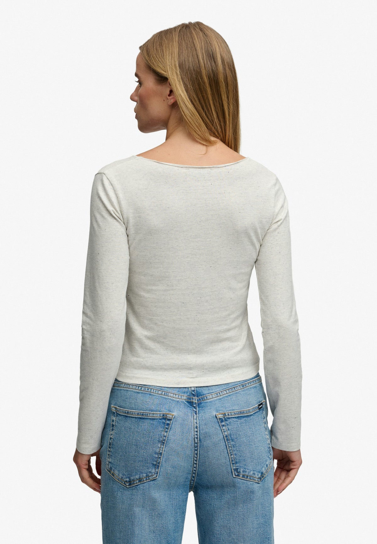 Athletic Essential Gathered Long Sleeve Top