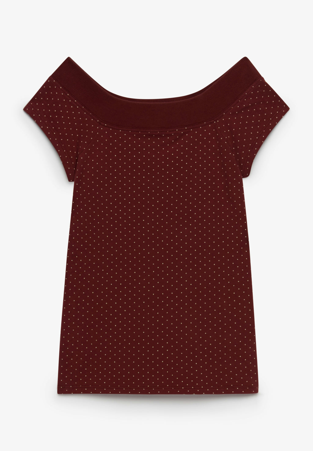 Athletic Off Shoulder Pattern Top
