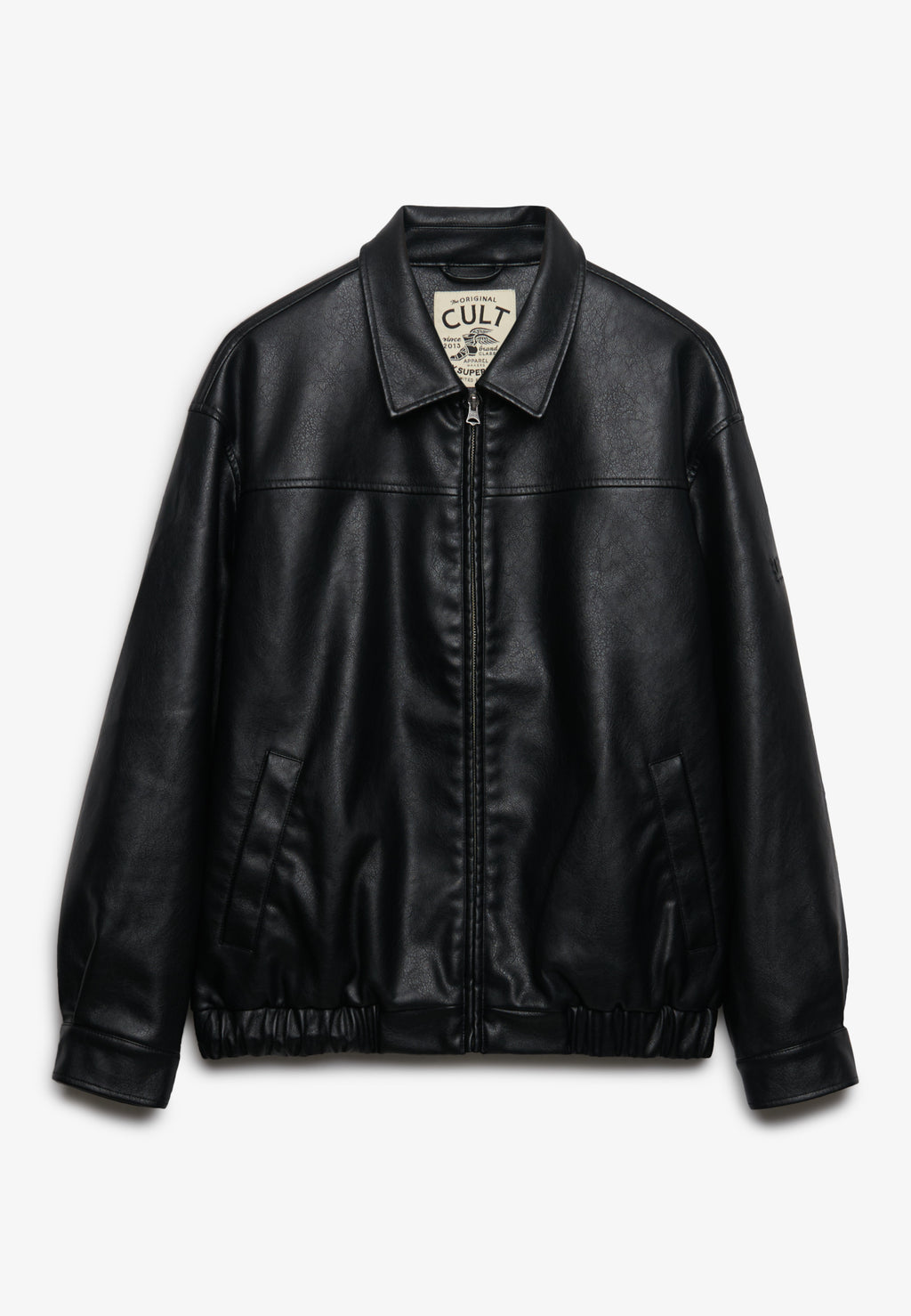 Collared Oversized Bomber Jacket