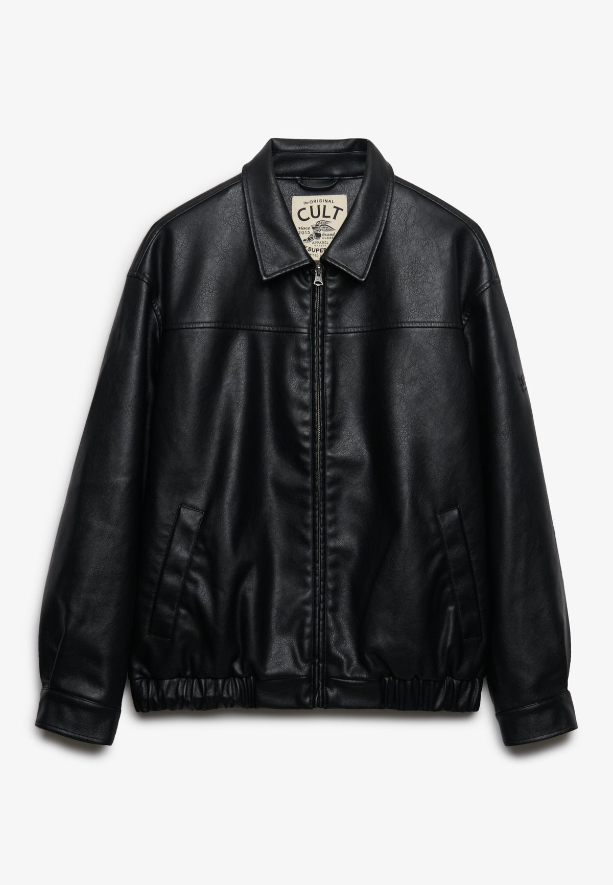 Collared Oversized Bomber Jacket