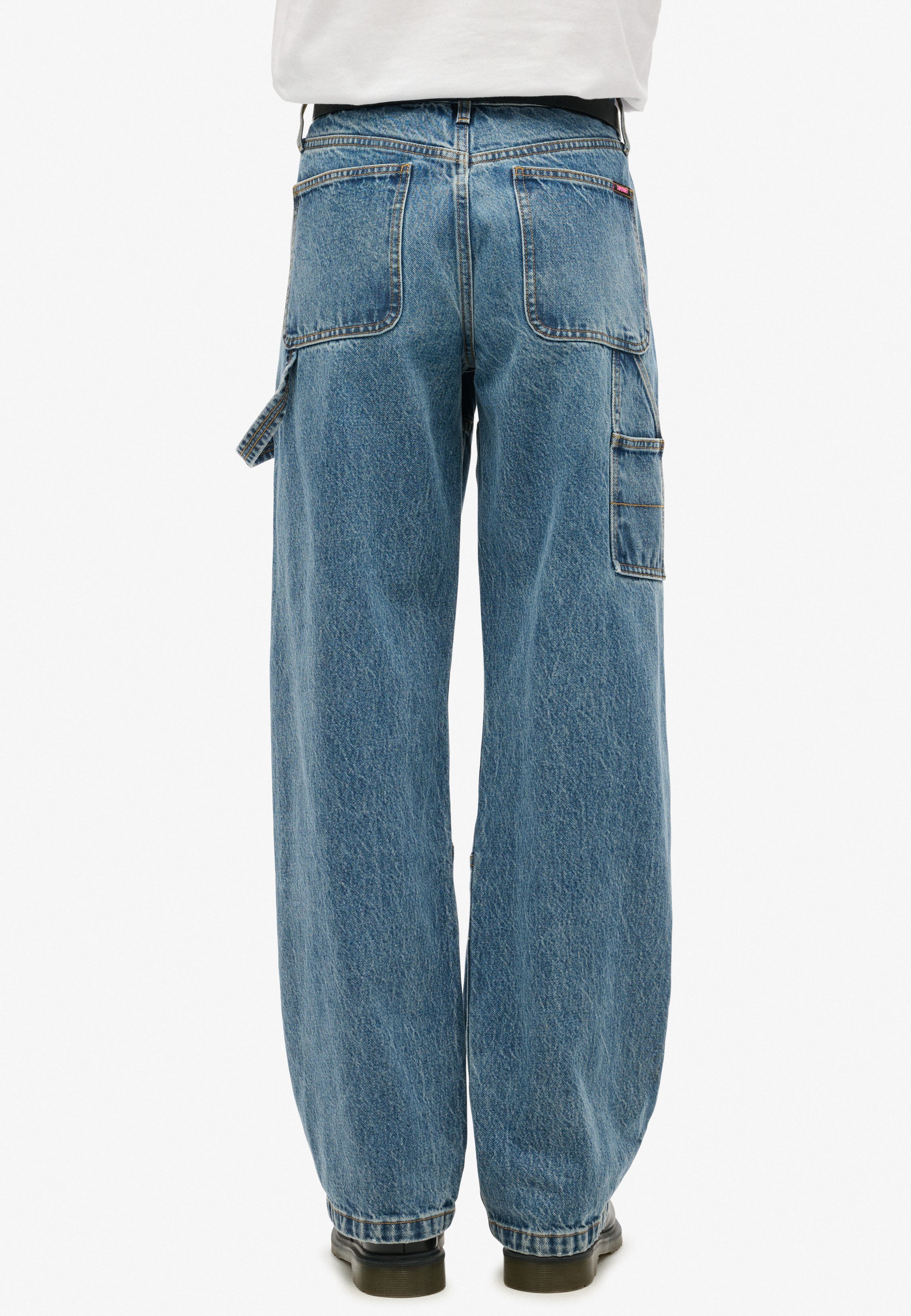 Mid Rise Denim Carpenter Jeans