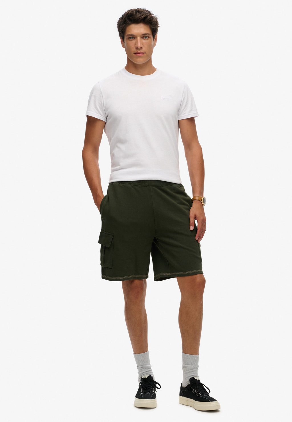 Contrast Stitch Cargo Short