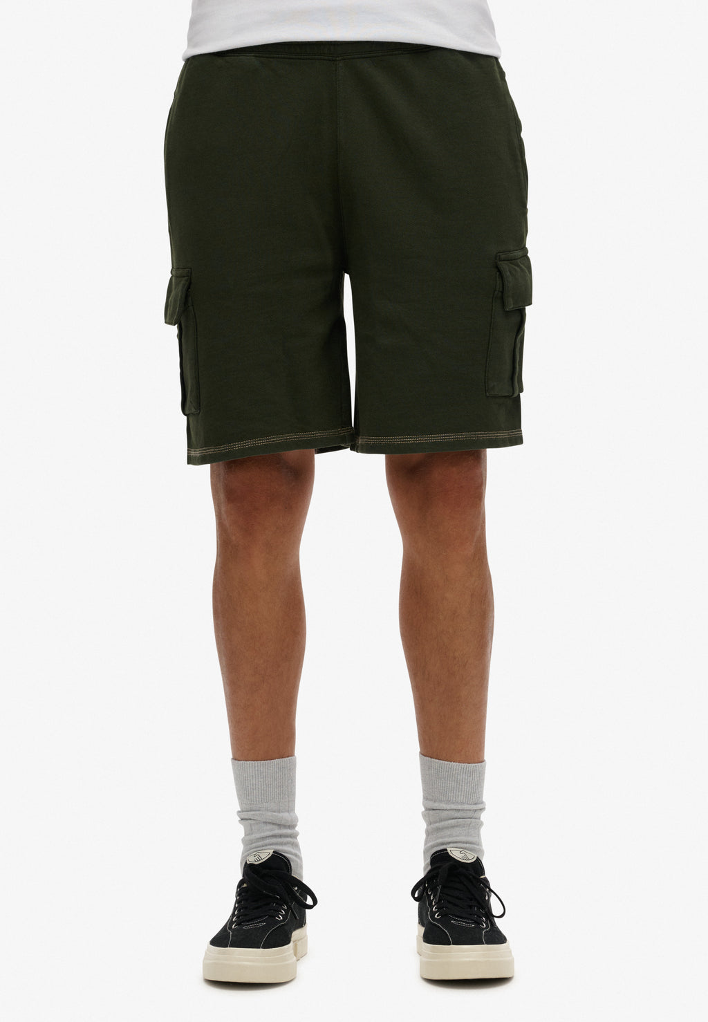 Contrast Stitch Cargo Short