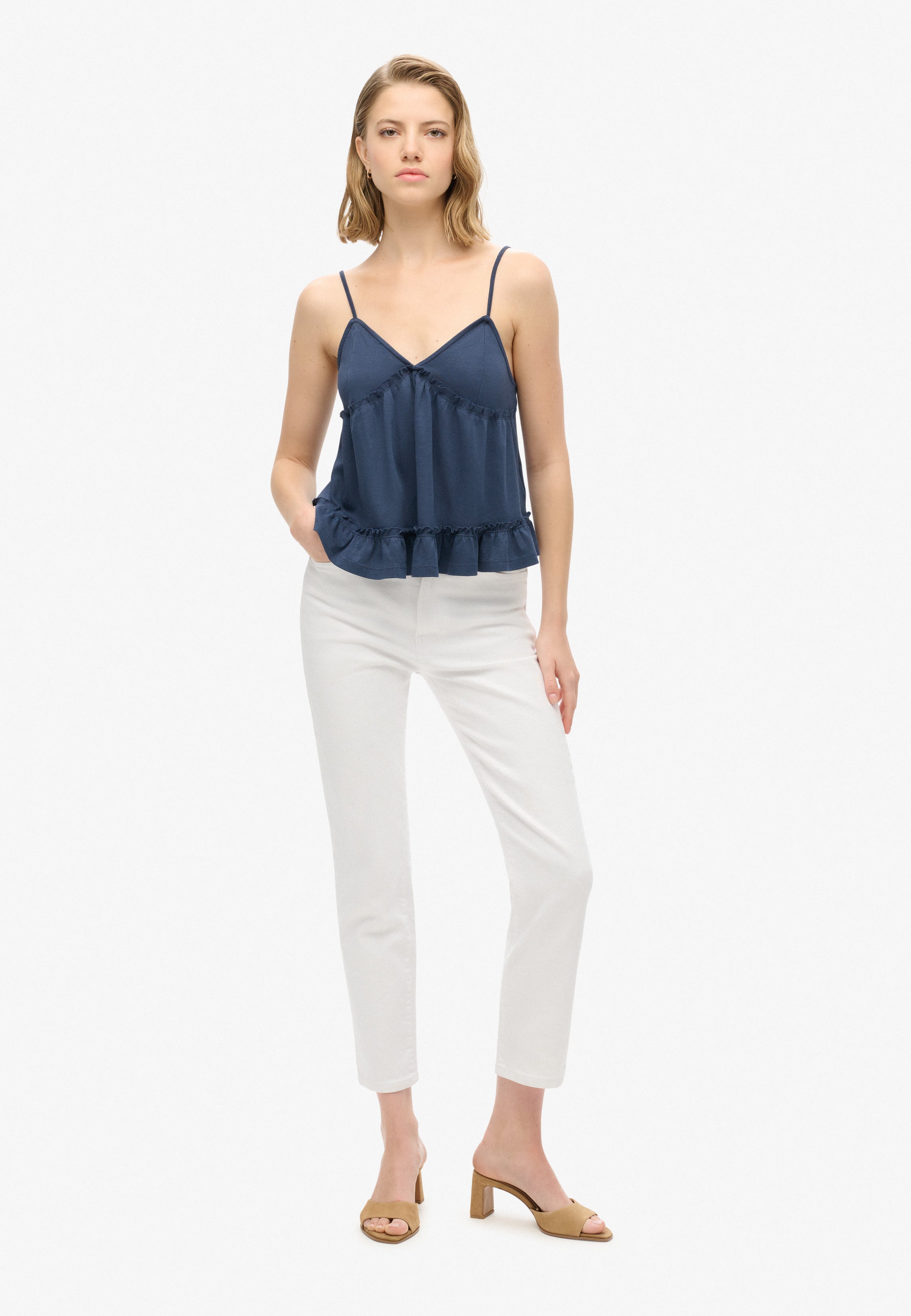 Tiered Jersey Cami Top