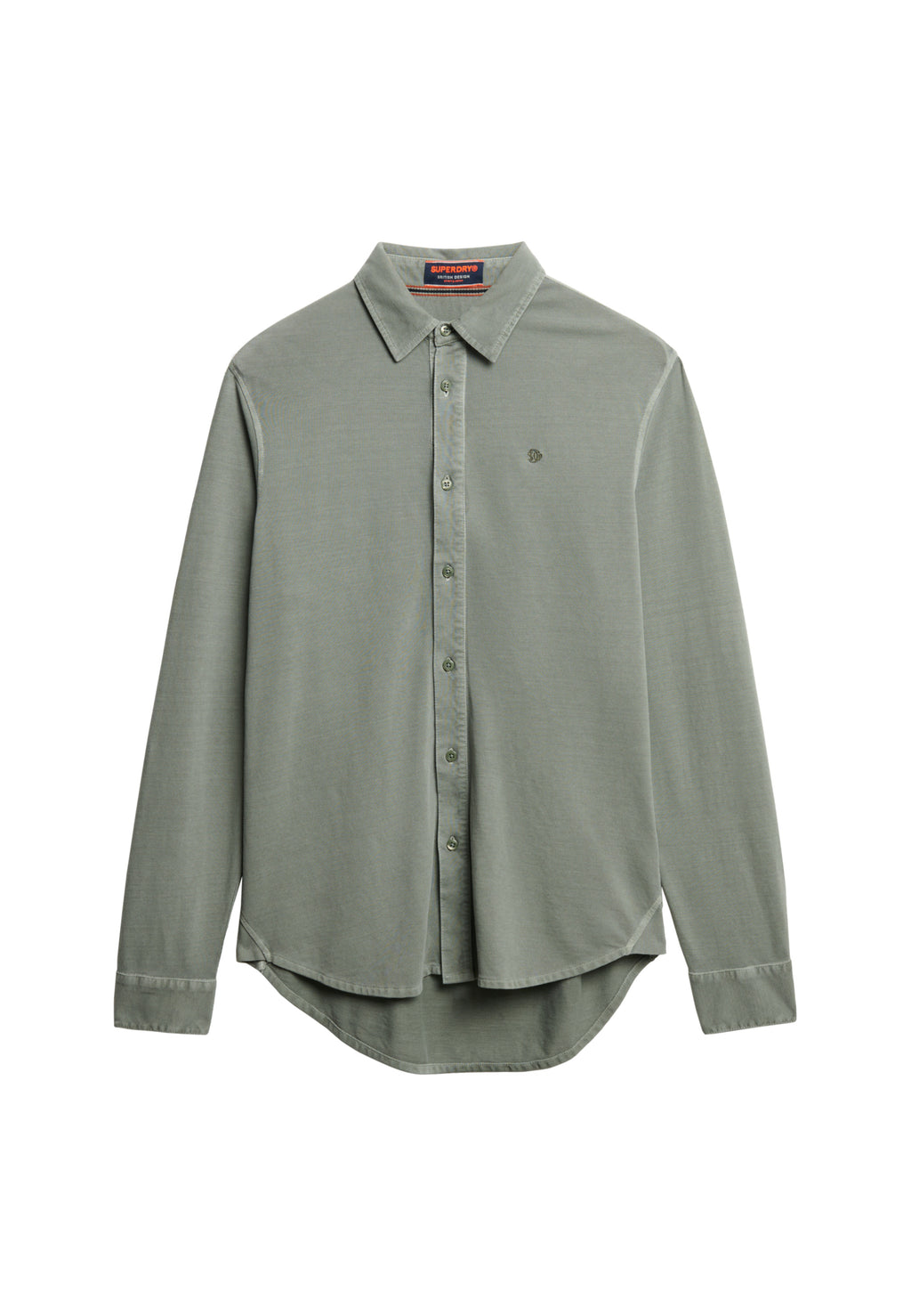 Vintage Destroy Pique Long Sleeve Shirt