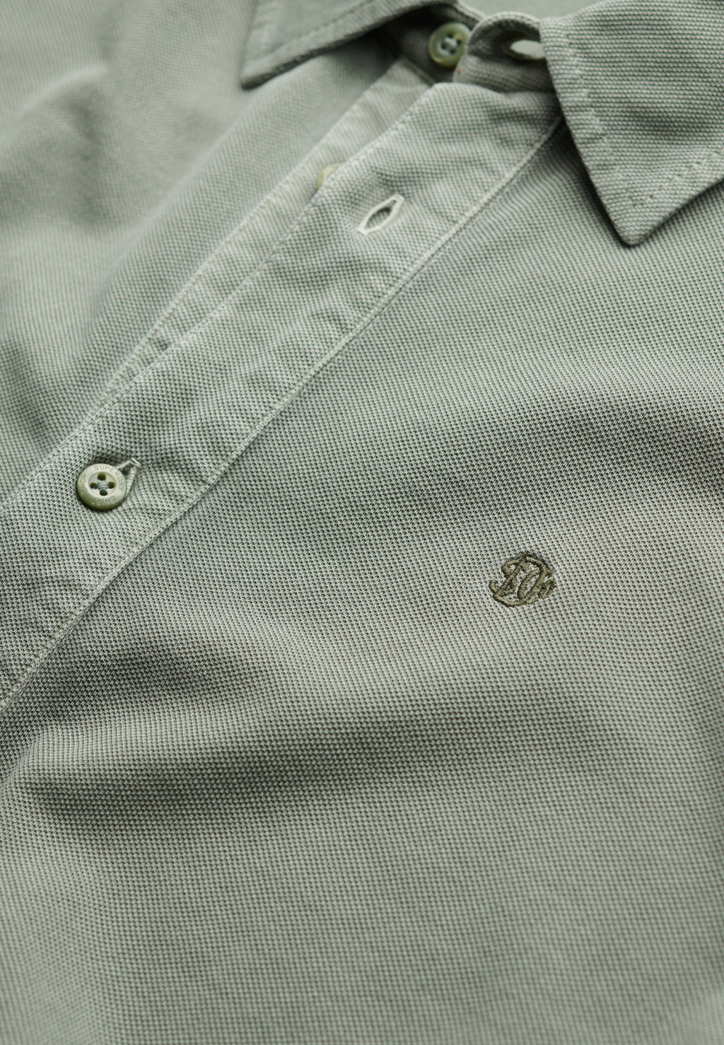 Vintage Destroy Pique Long Sleeve Shirt