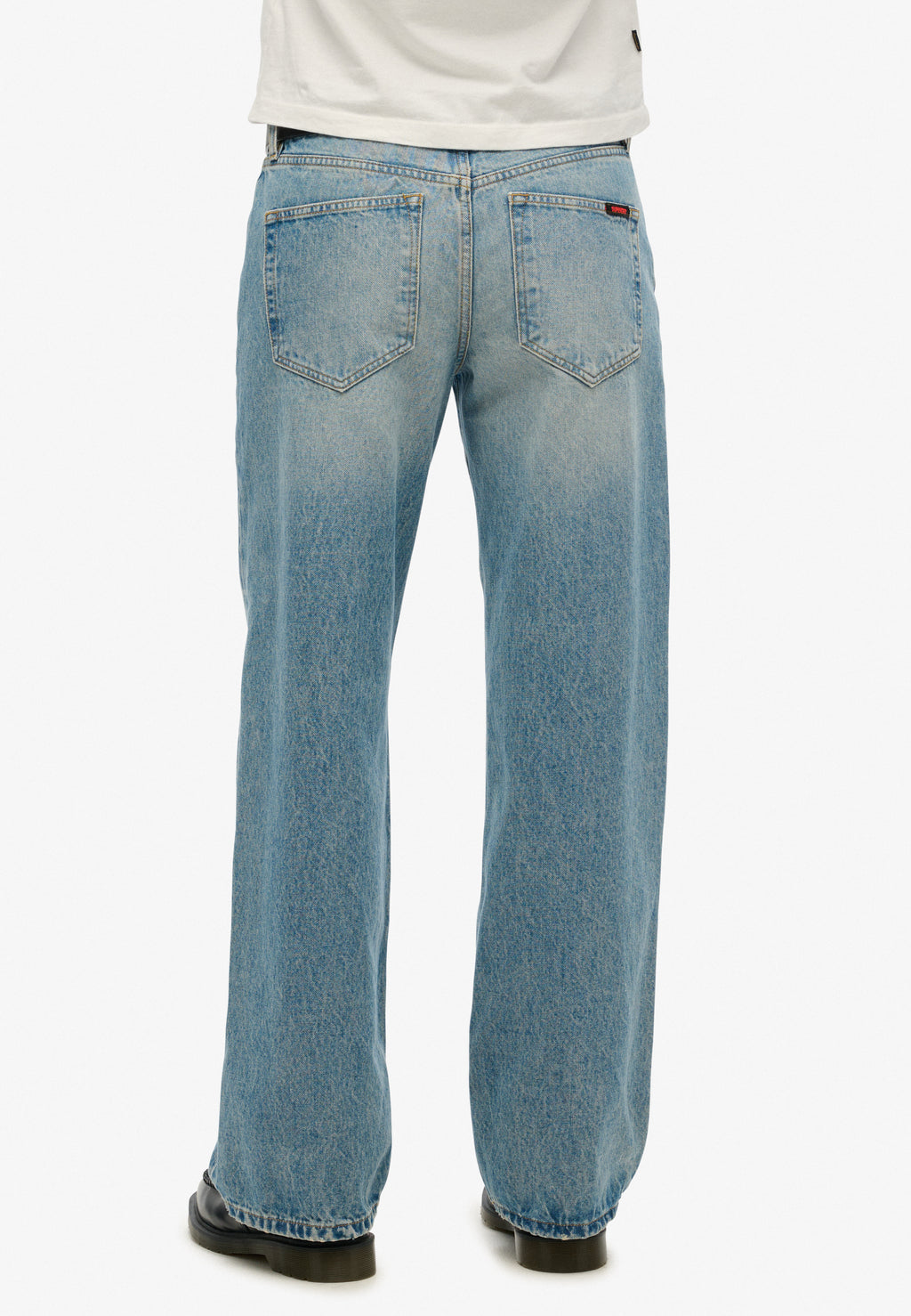 Mid Rise Wide Leg Jeans