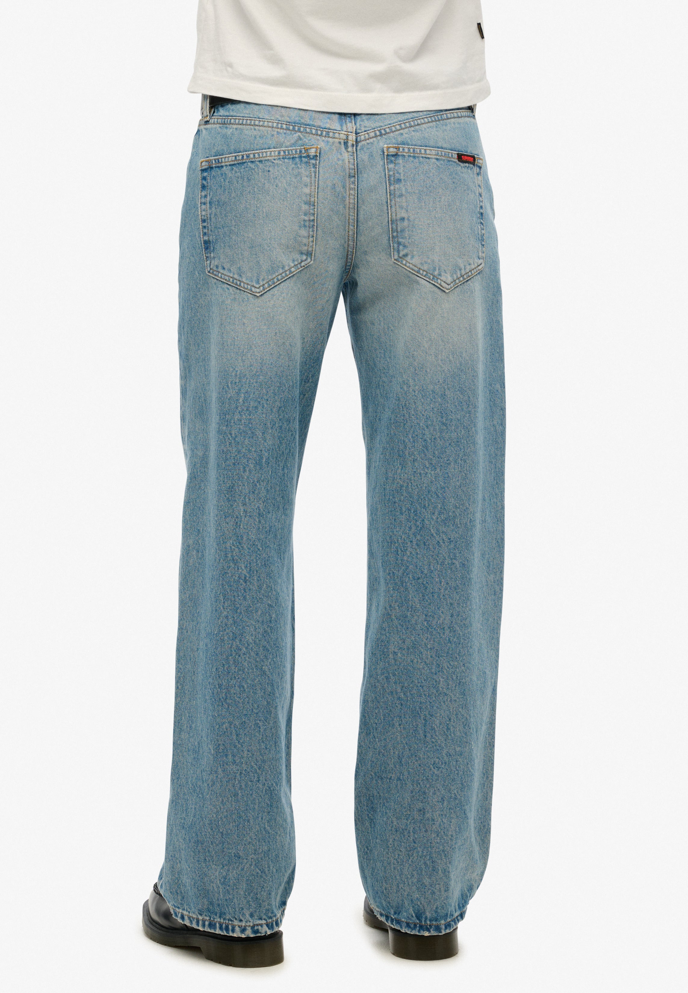 Mid Rise Wide Leg Jeans