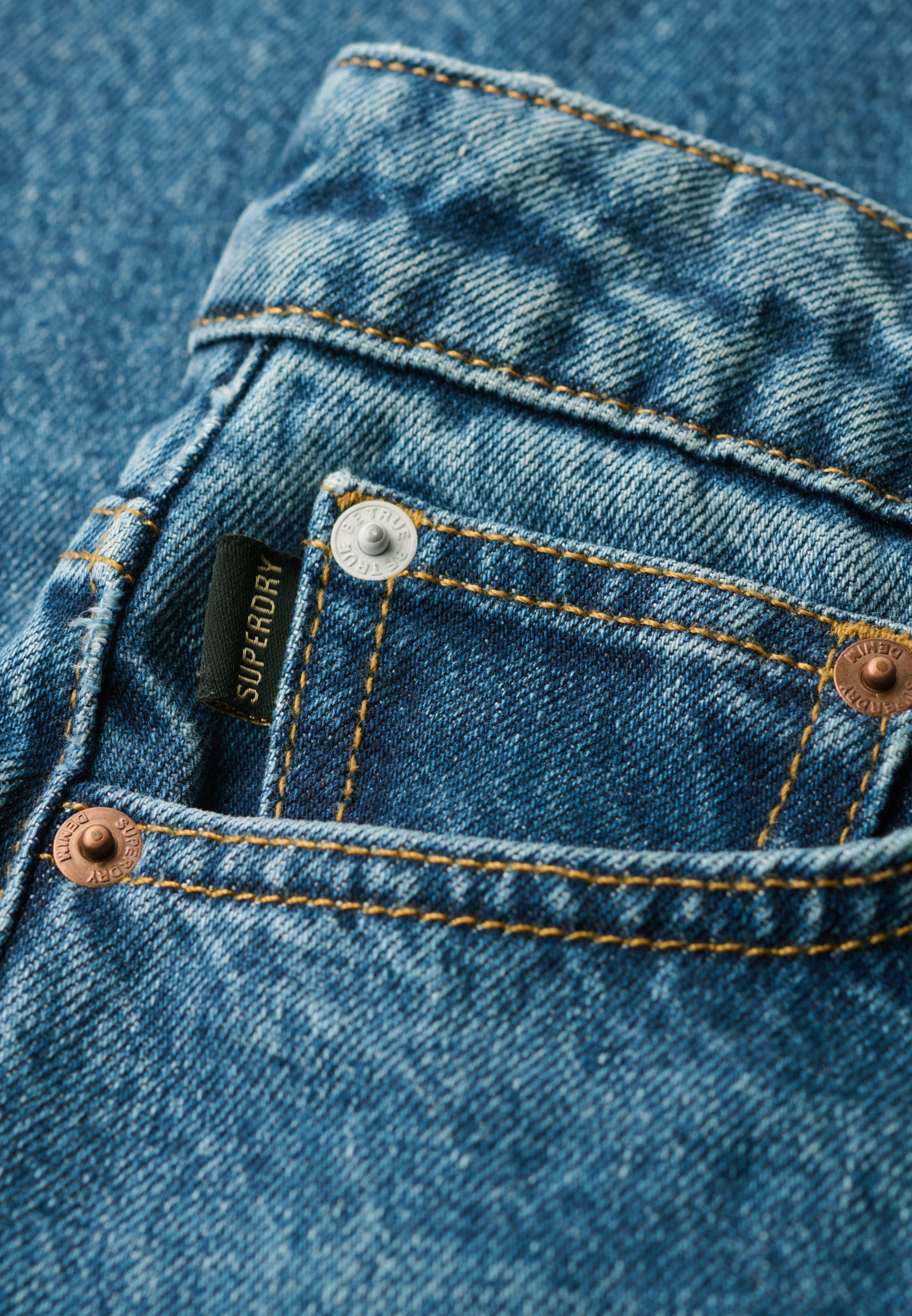 Mid Rise Straight Leg Jeans