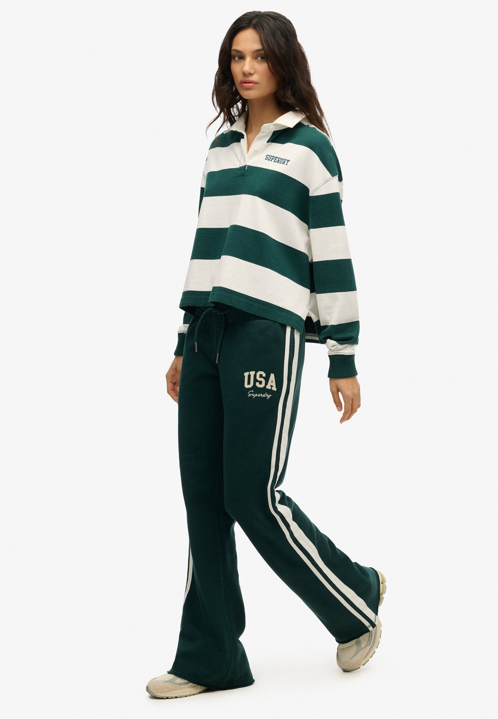 Athletic Essentials Stripe Flare Joggers