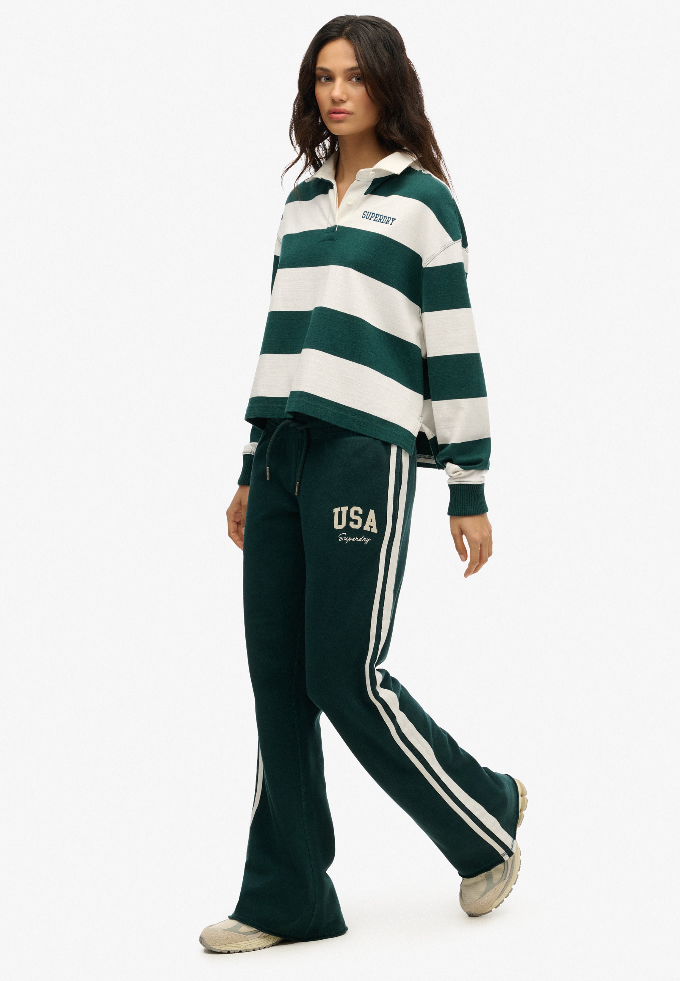 Athletic Essentials Stripe Flare Joggers