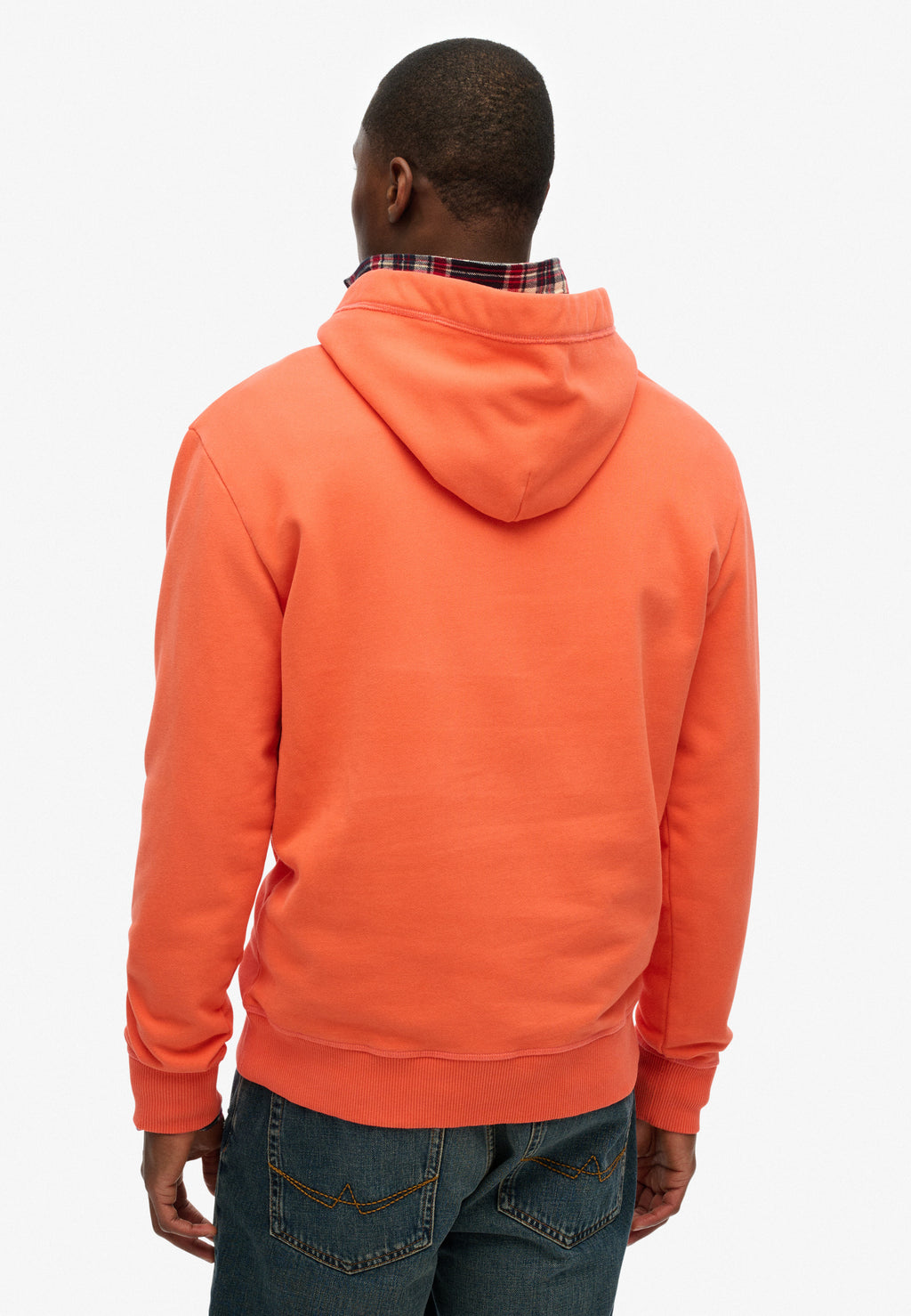 Essential Logo Half Brushed Hoodie
