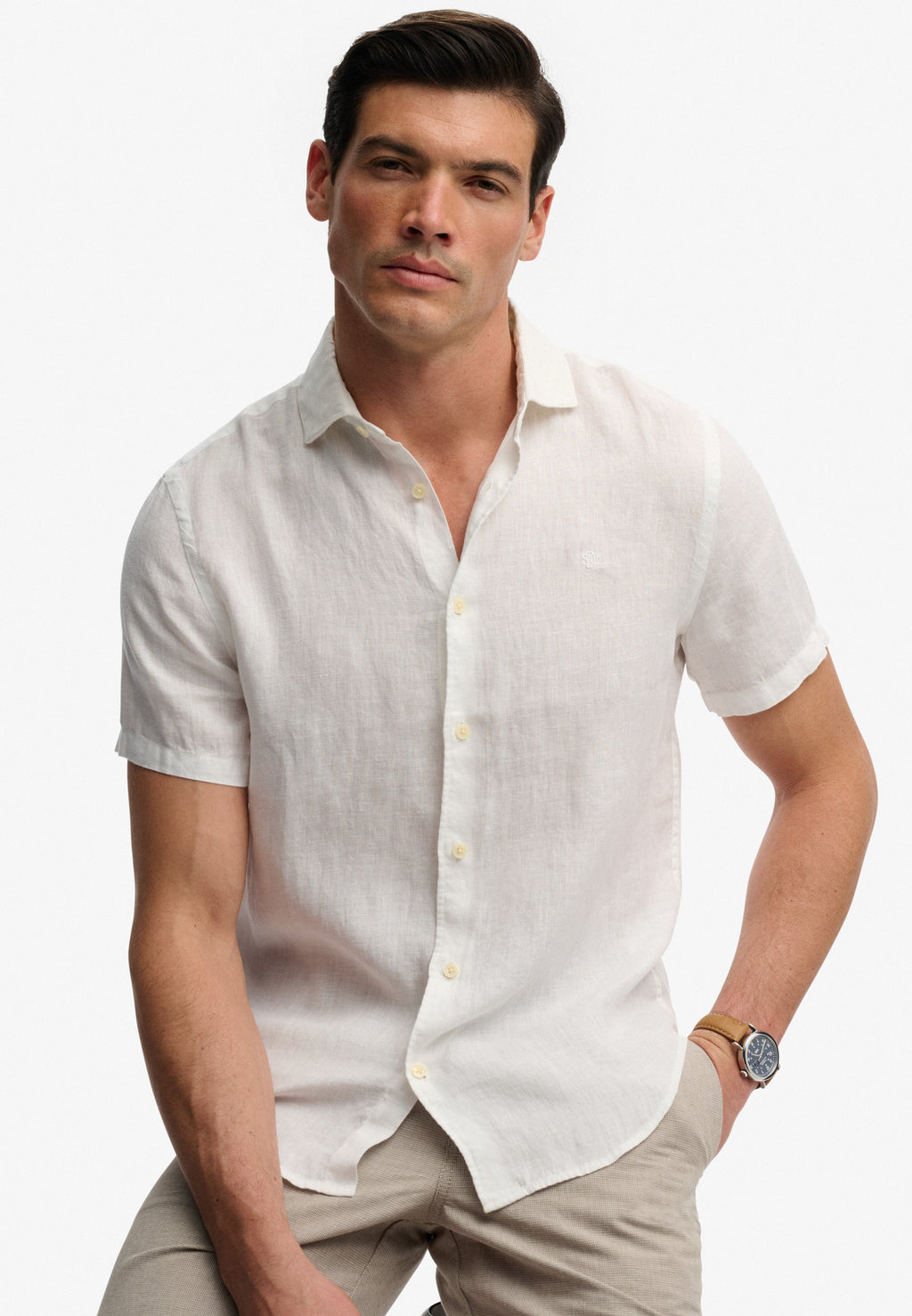 Riviera Short Sleeve Linen Shirt