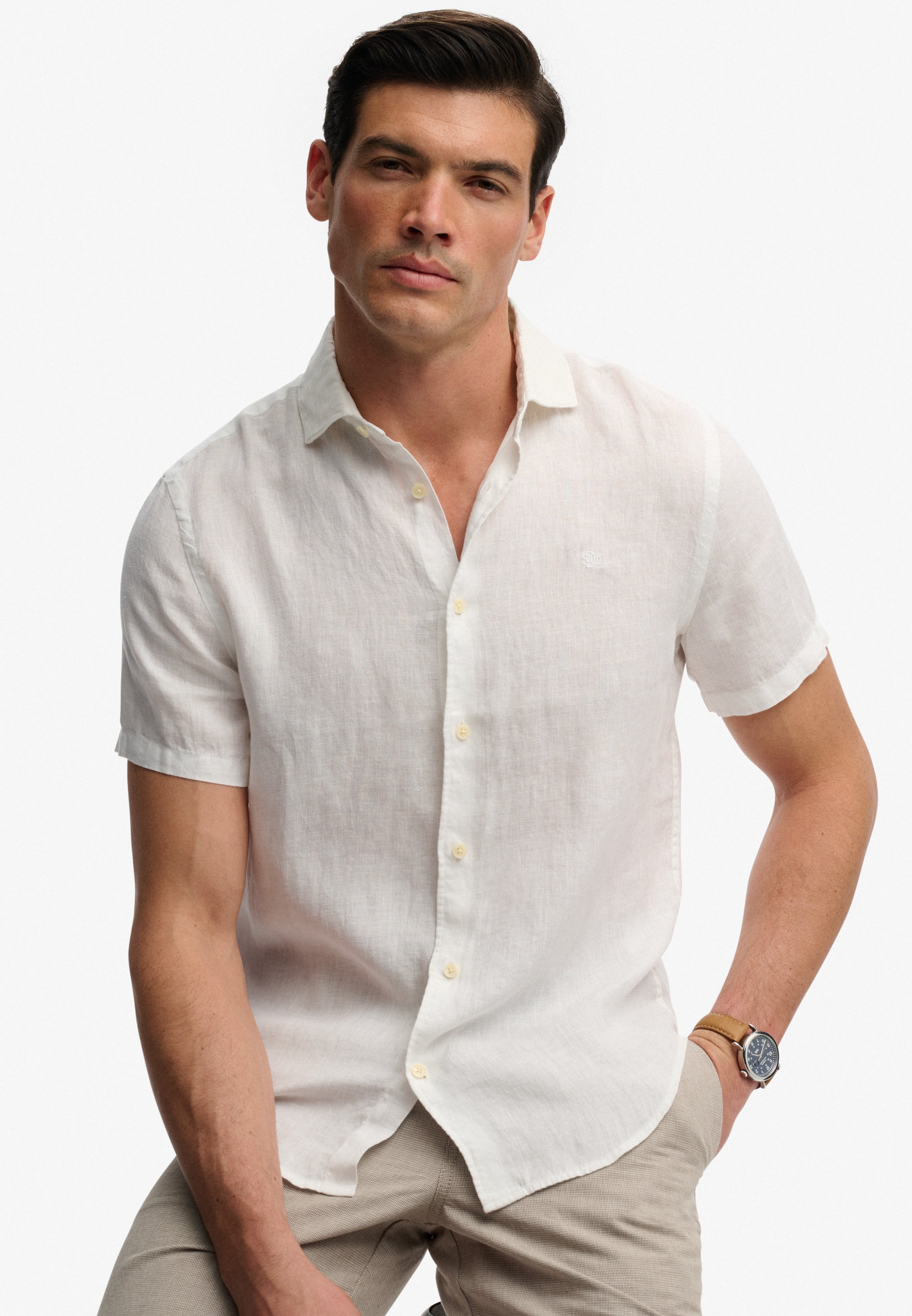 Riviera Short Sleeve Linen Shirt