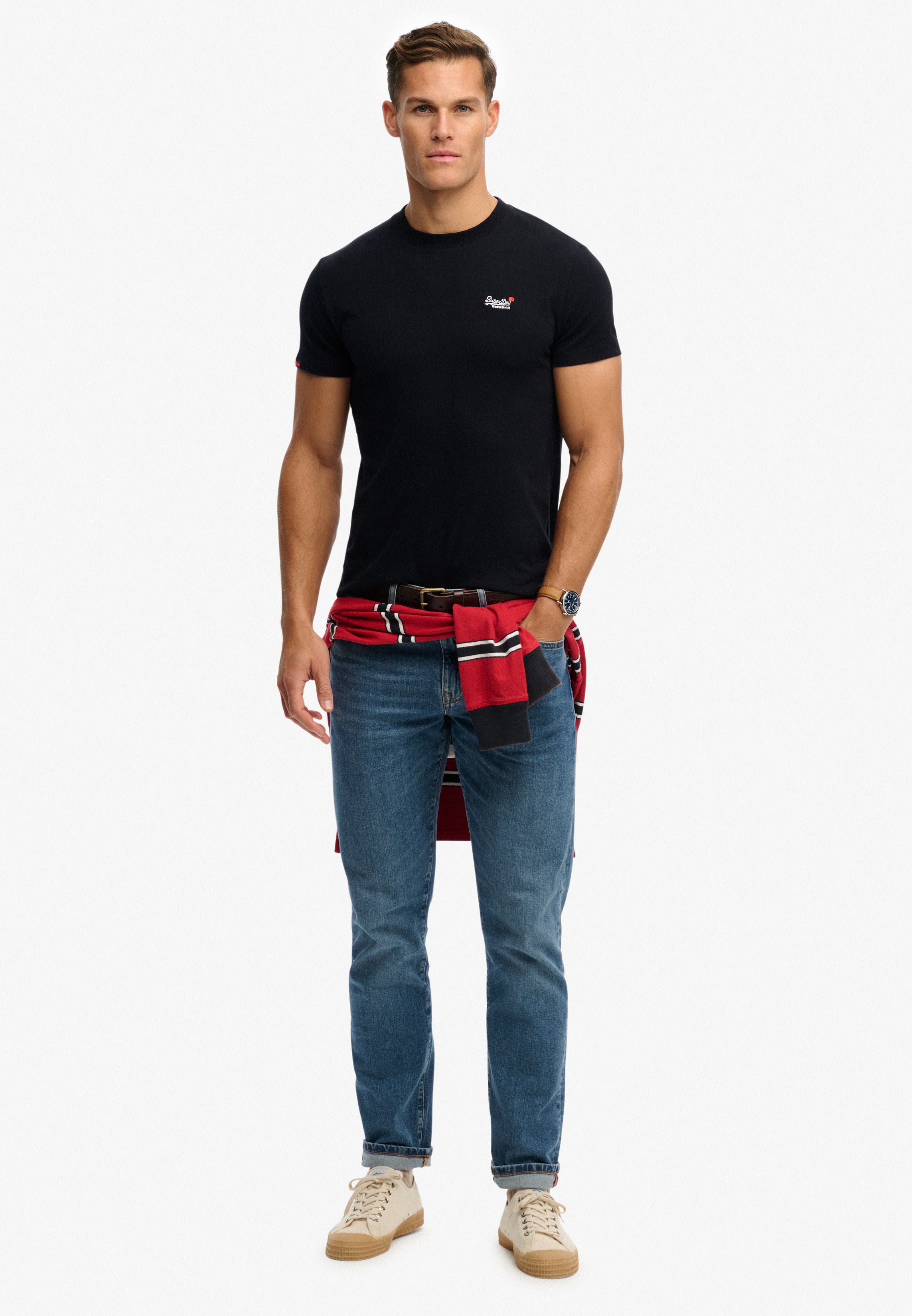 Essential Contrast Embroidered T-Shirt