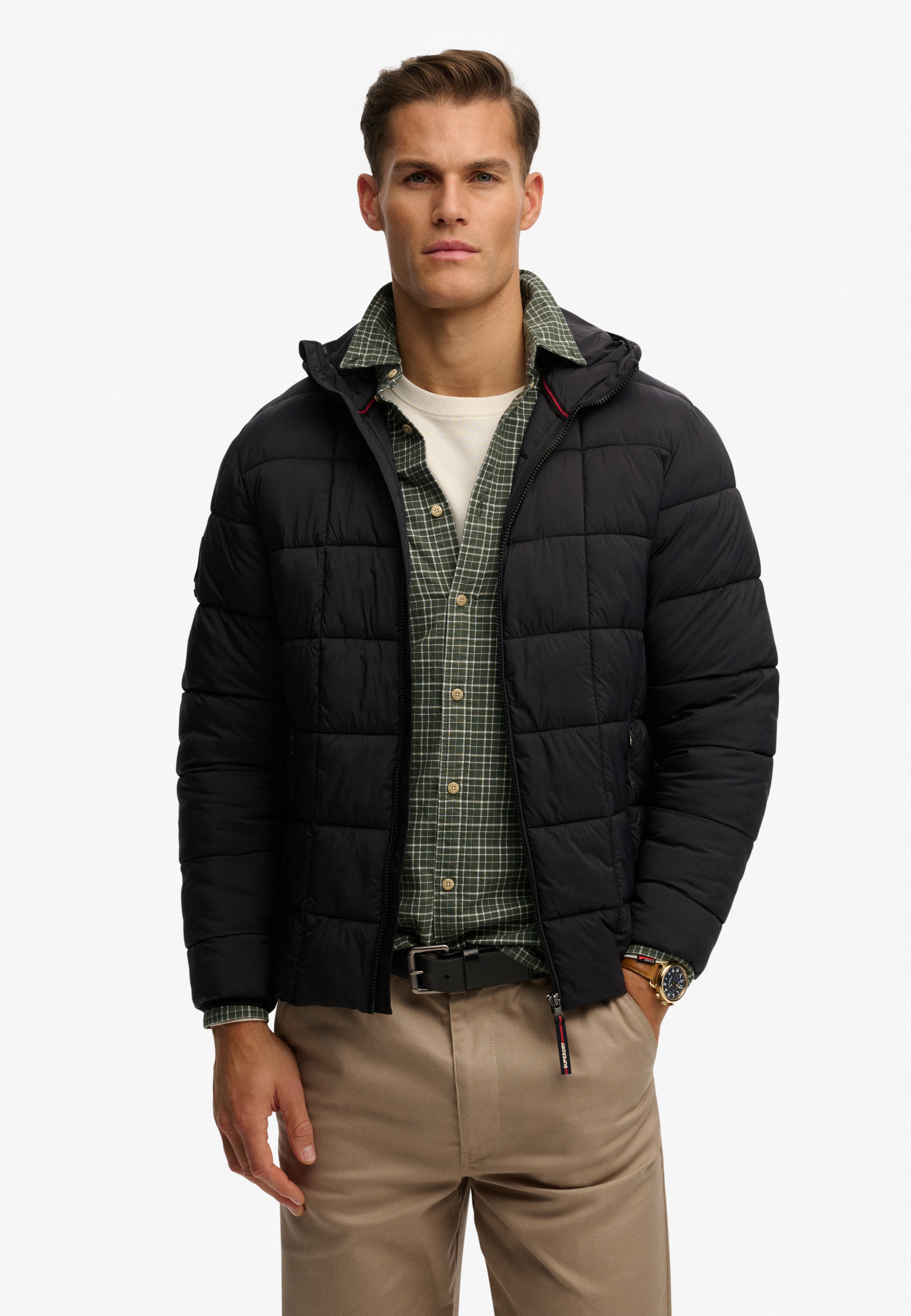 Hooded Box Quilt Fuji Lite Jacket