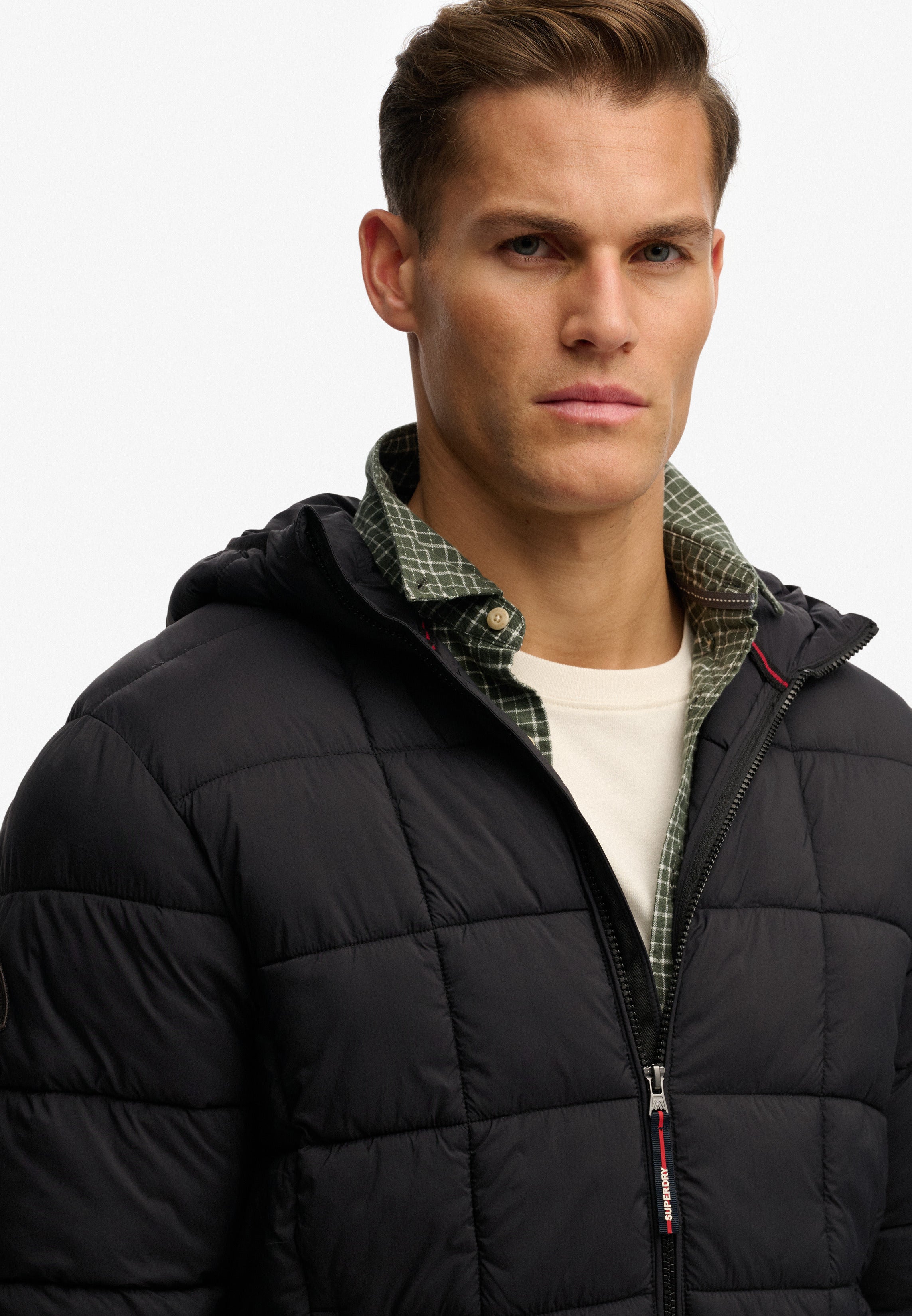 Hooded Box Quilt Fuji Lite Jacket