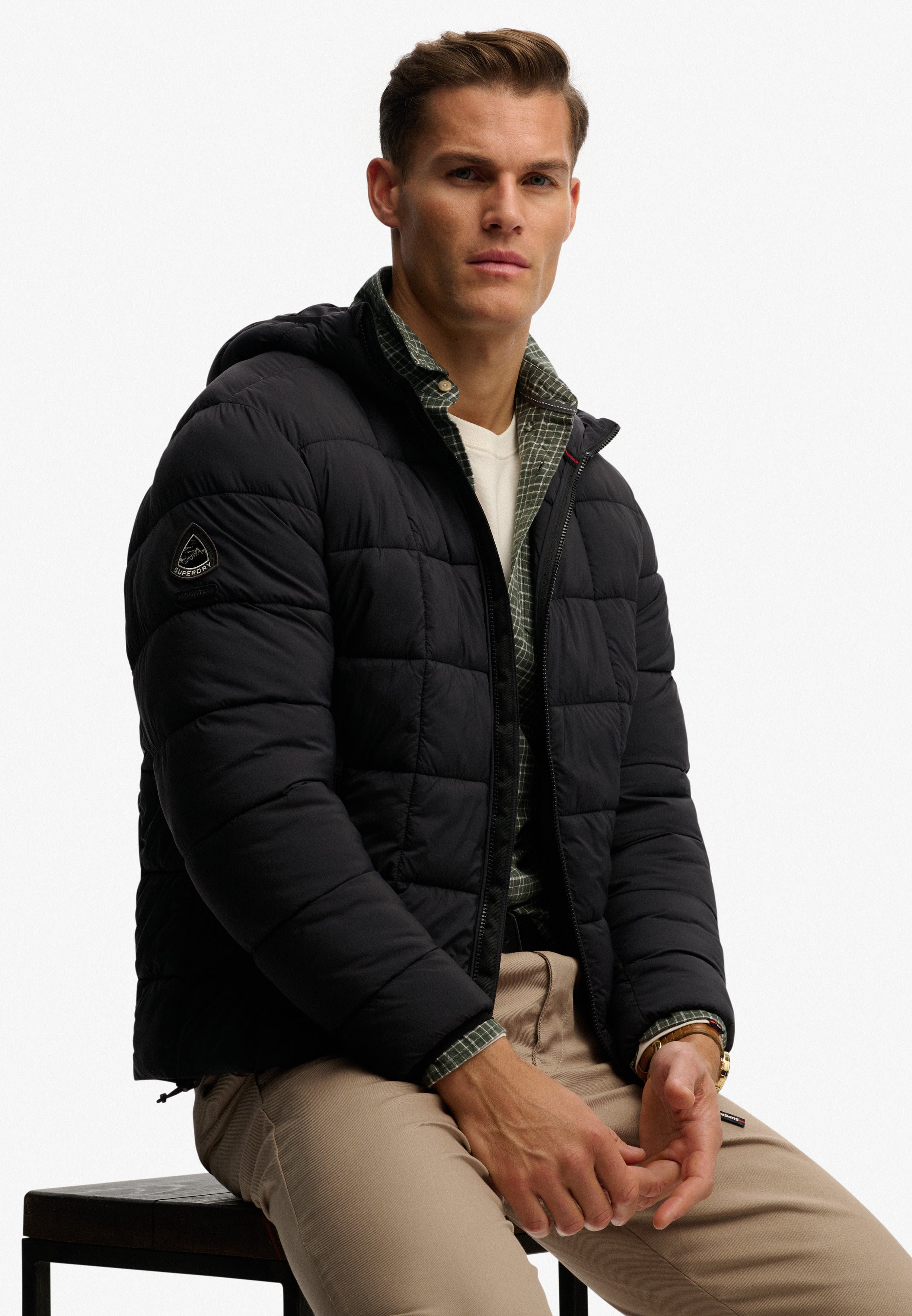 Hooded Box Quilt Fuji Lite Jacket