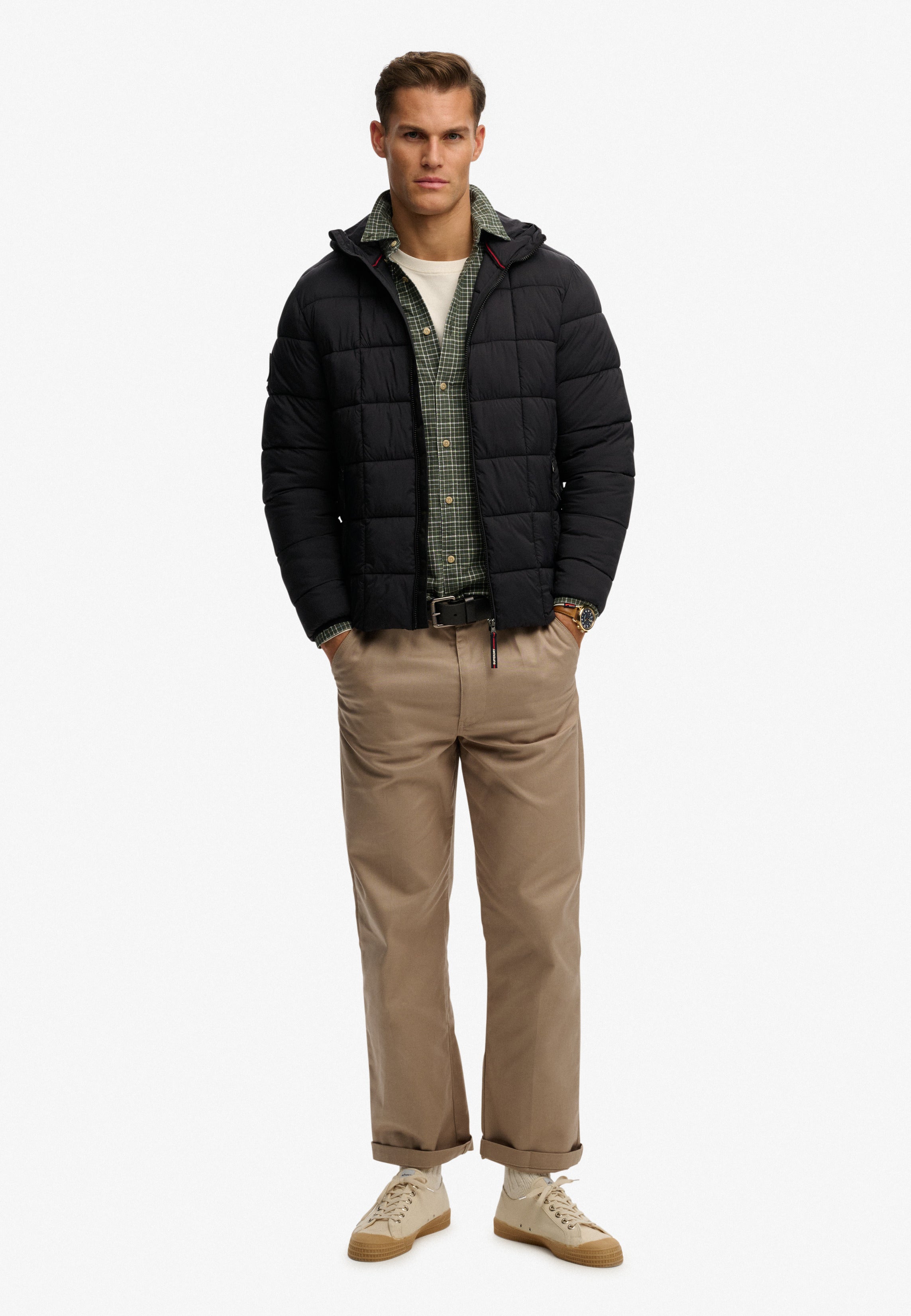 Hooded Box Quilt Fuji Lite Jacket