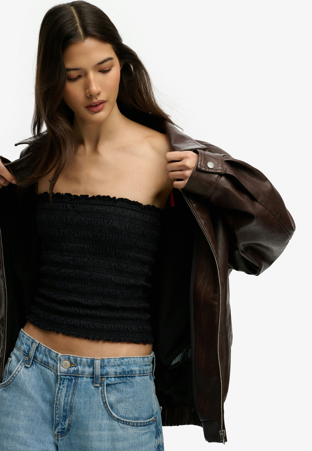 Smocked Jersey Bandeau