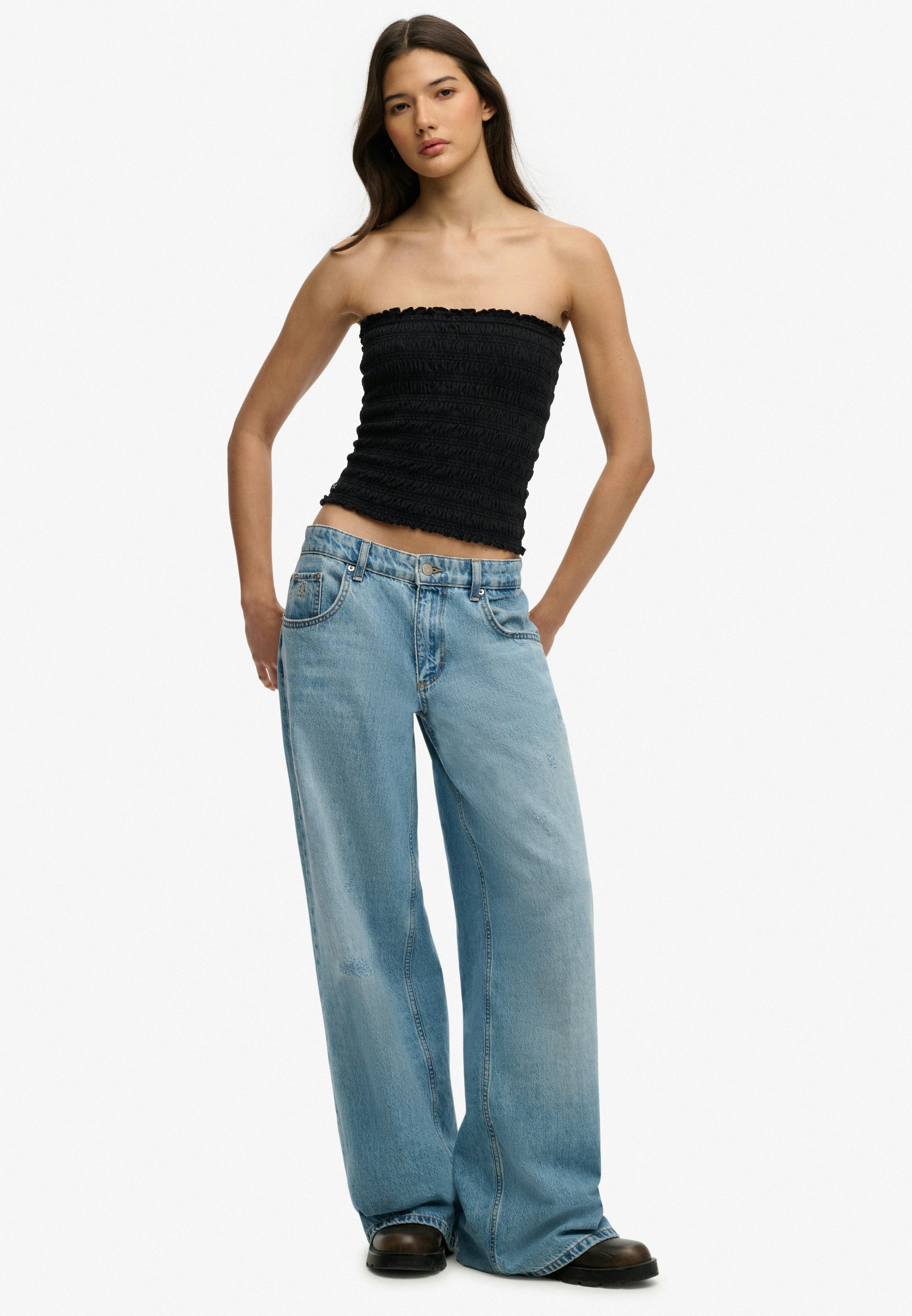 Smocked Jersey Bandeau