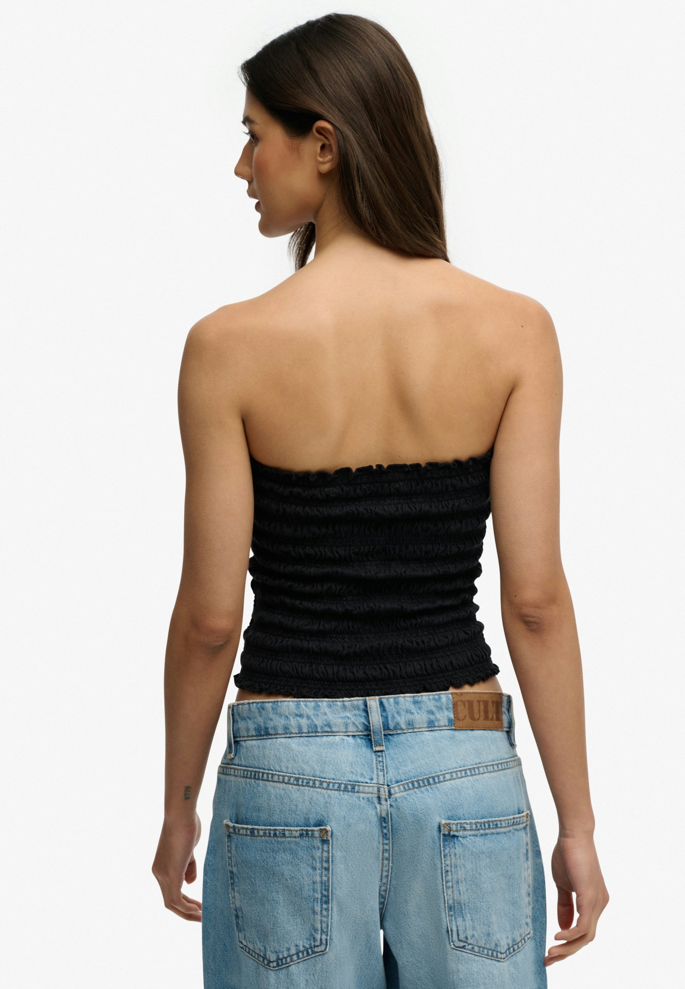 Smocked Jersey Bandeau