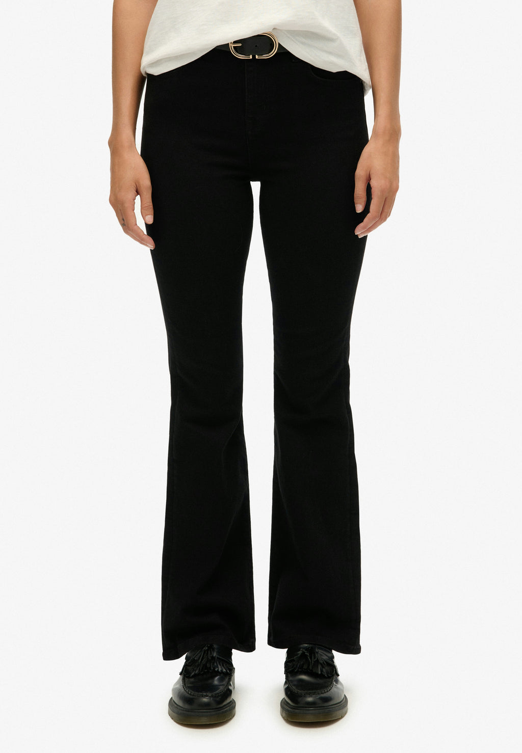 Organic Cotton High Rise Flare Jeans
