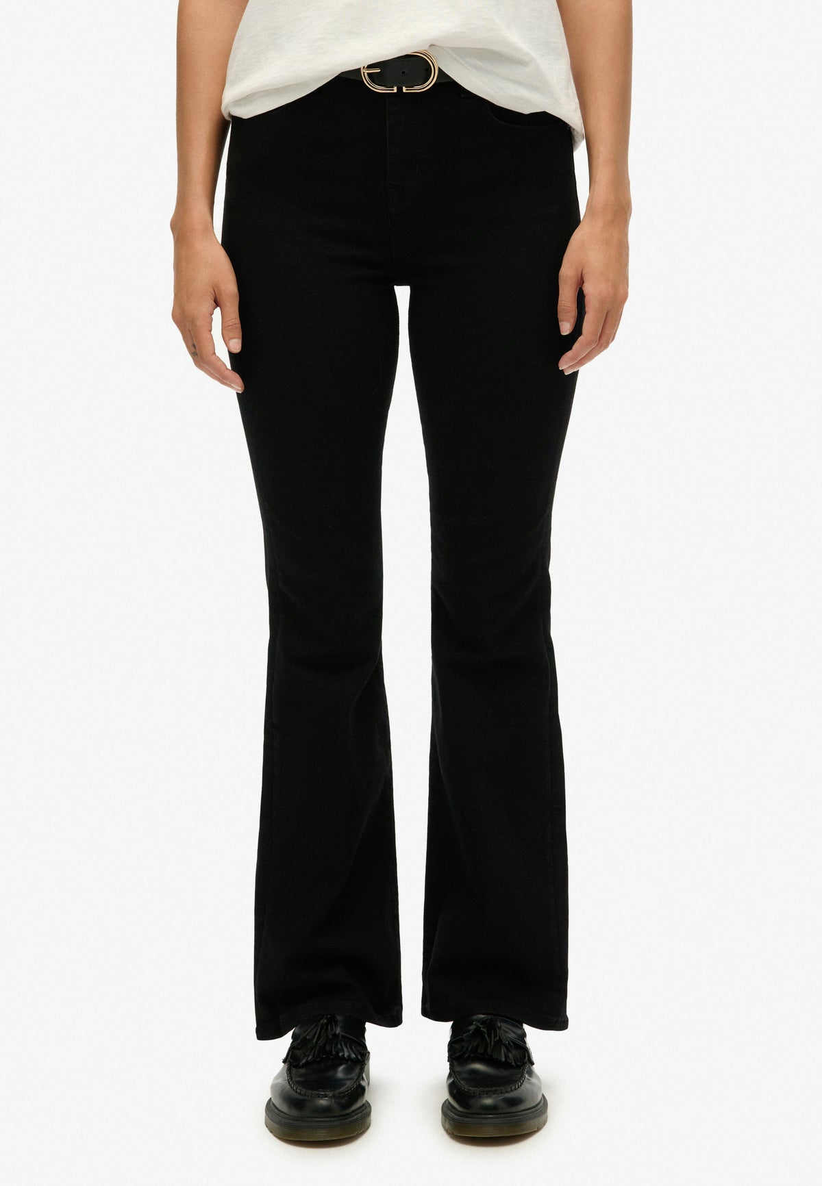 Organic Cotton High Rise Flare Jeans