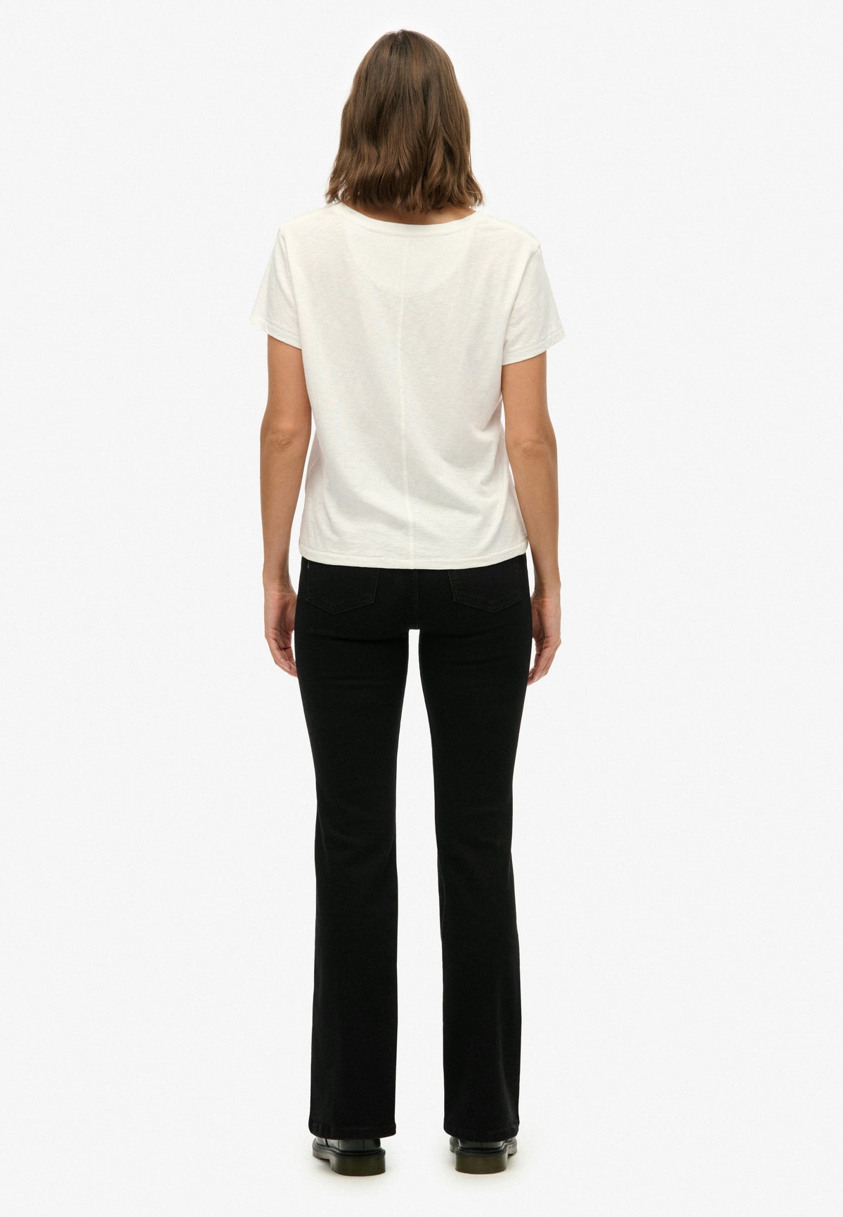 Organic Cotton High Rise Flare Jeans