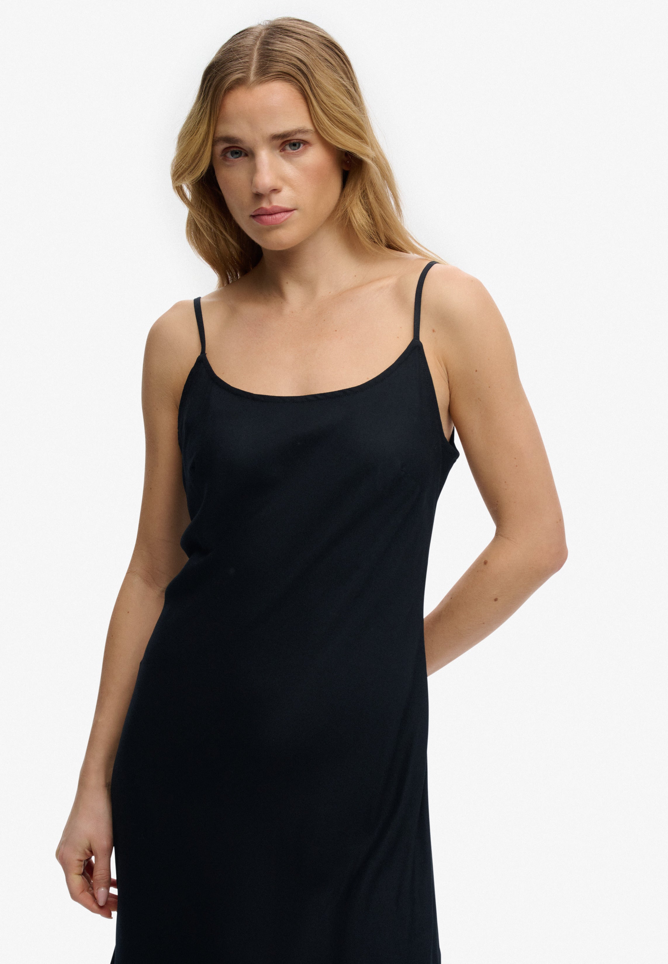 Bias Cut Maxi Slip Dress