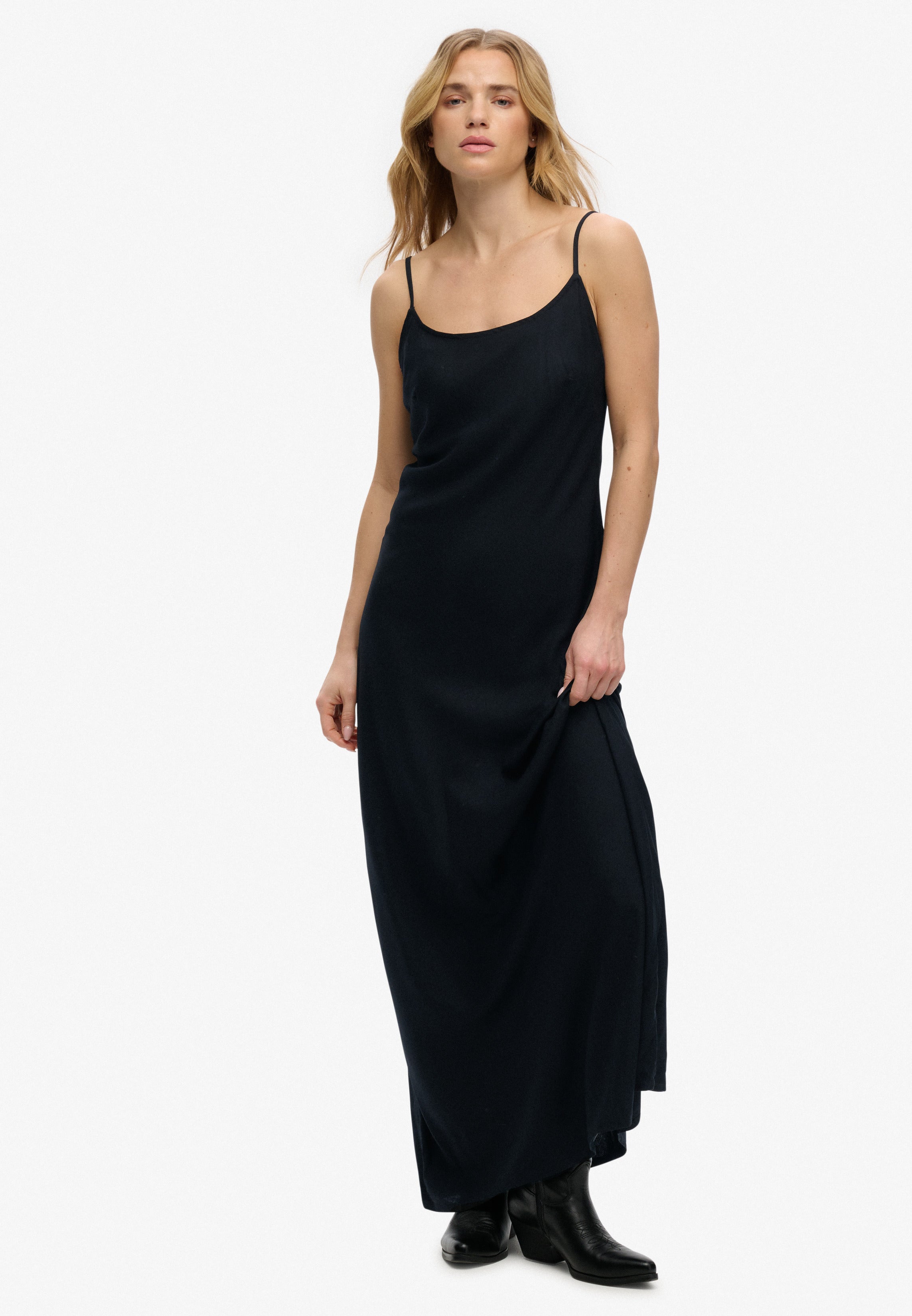 Bias Cut Maxi Slip Dress