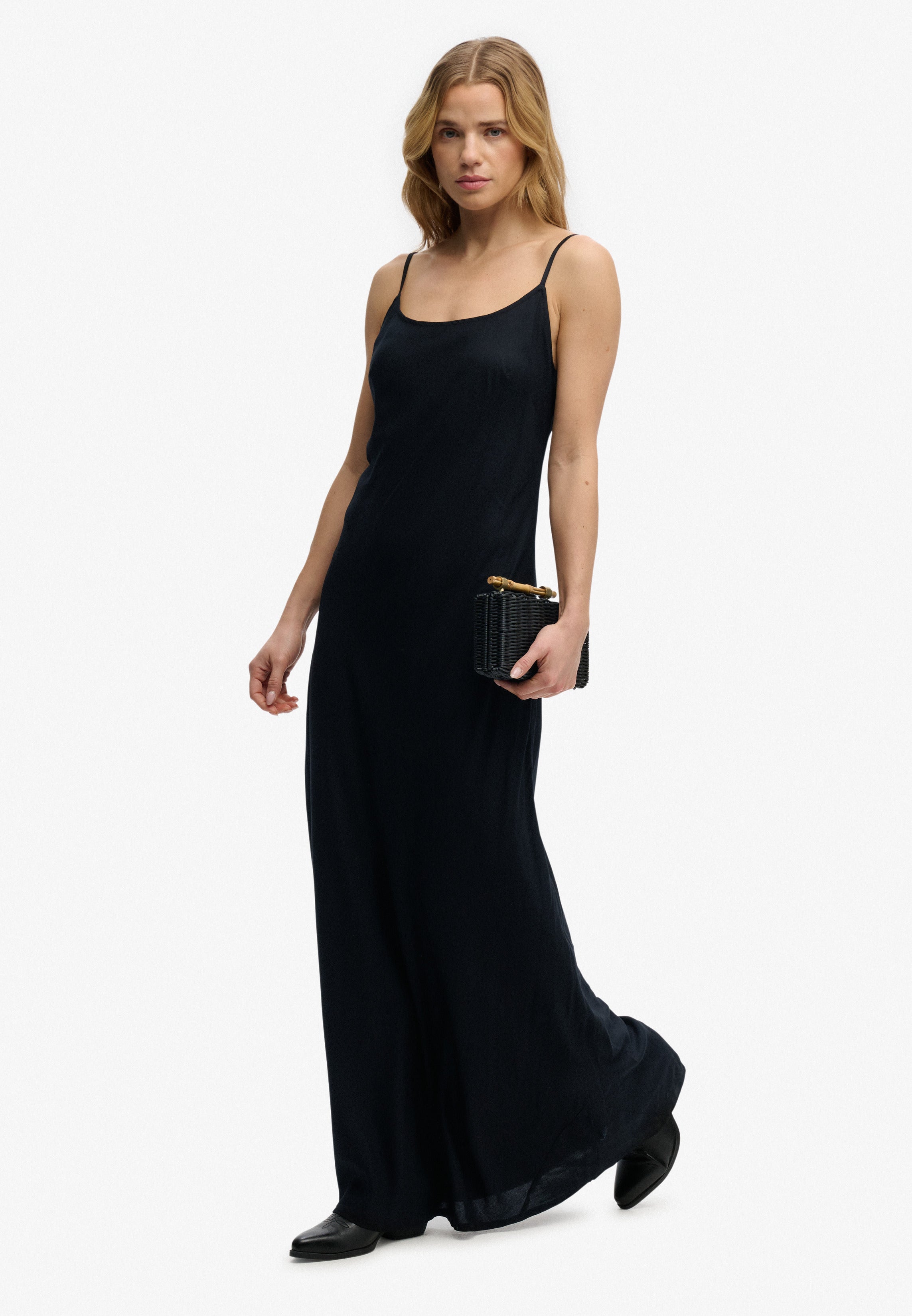 Bias Cut Maxi Slip Dress