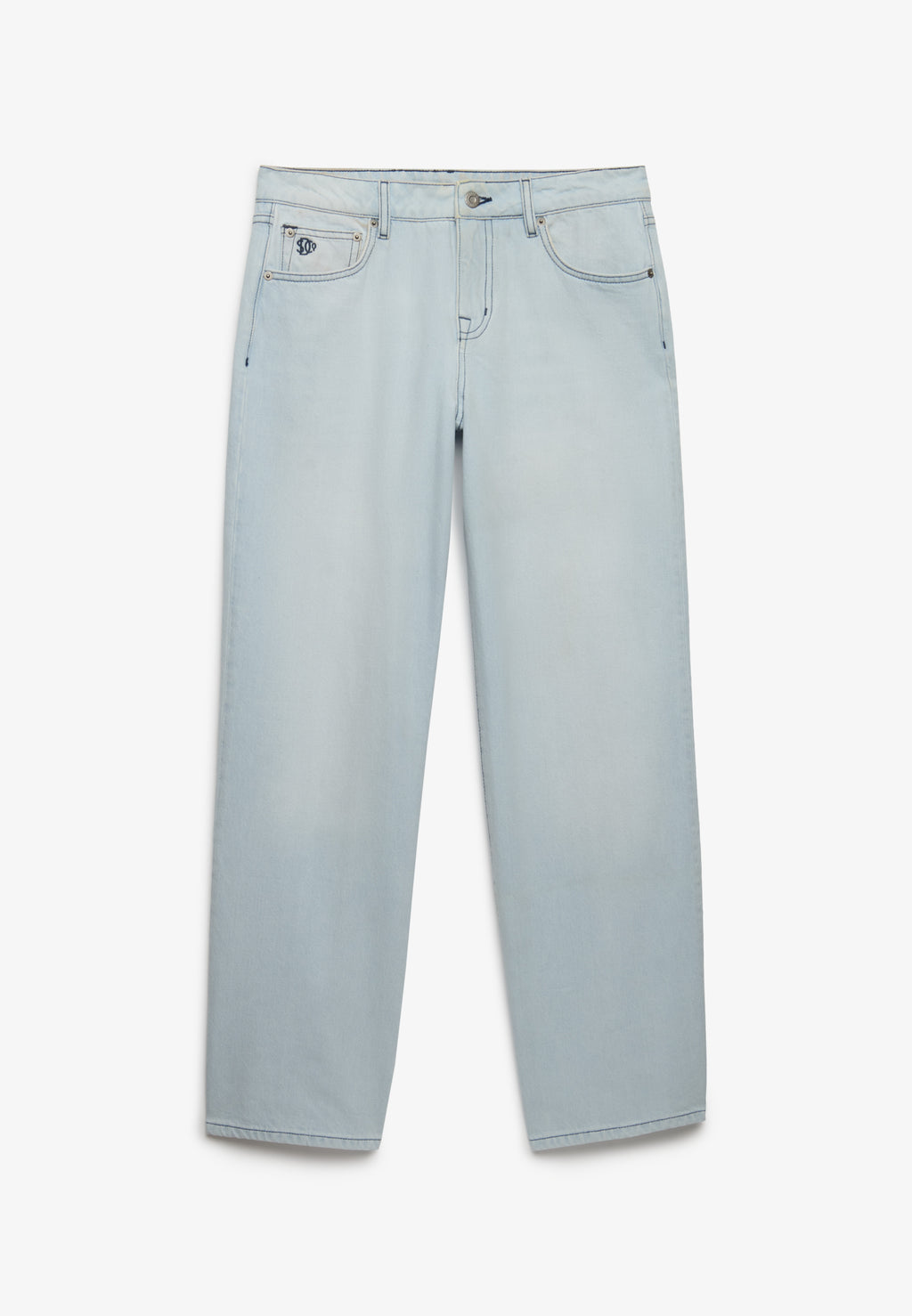 Mid Rise Wide Leg Jeans