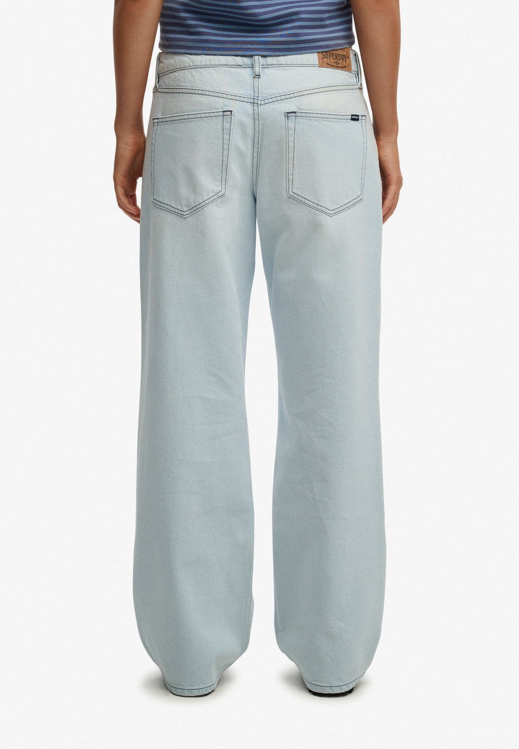 Mid Rise Wide Leg Jeans