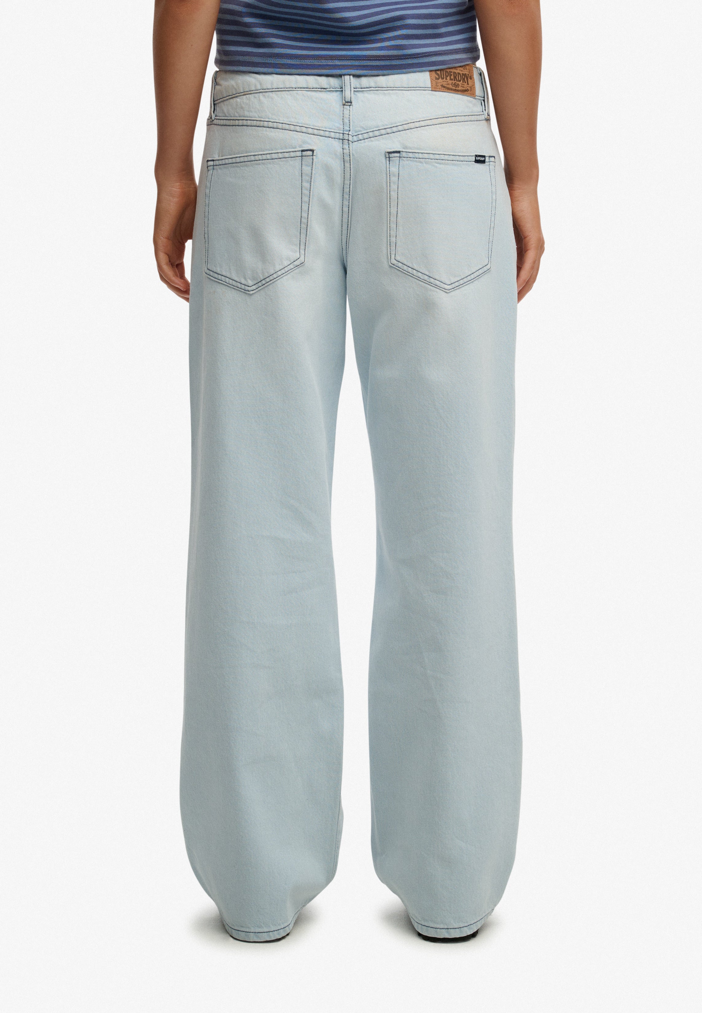 Mid Rise Wide Leg Jeans