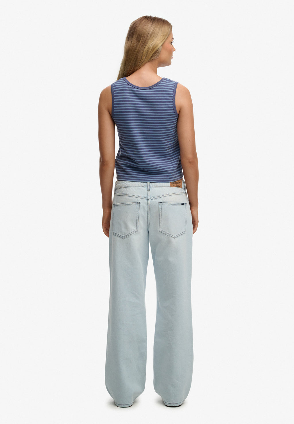 Mid Rise Wide Leg Jeans