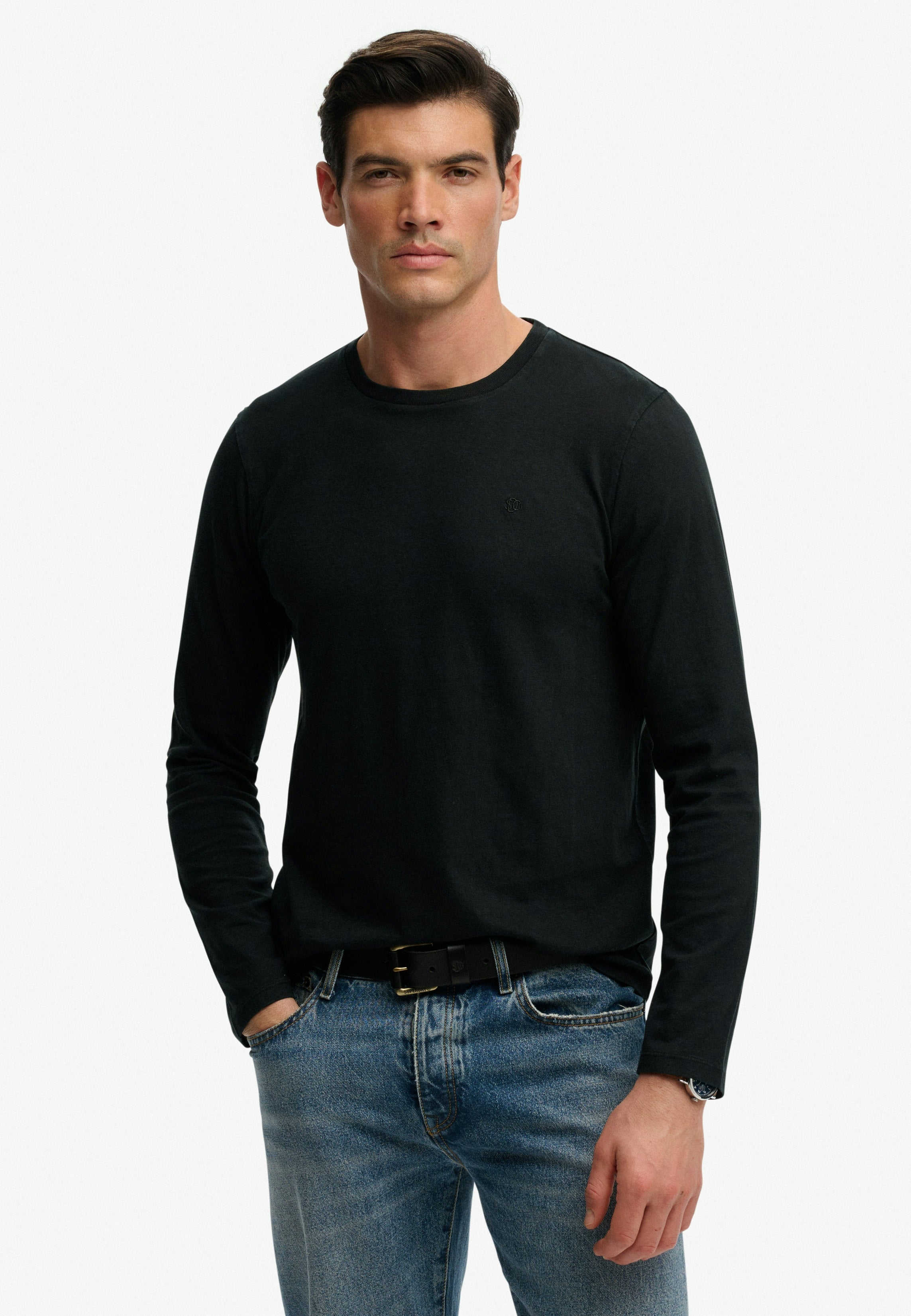 Classic Cotton Linen Long Sleeve Top