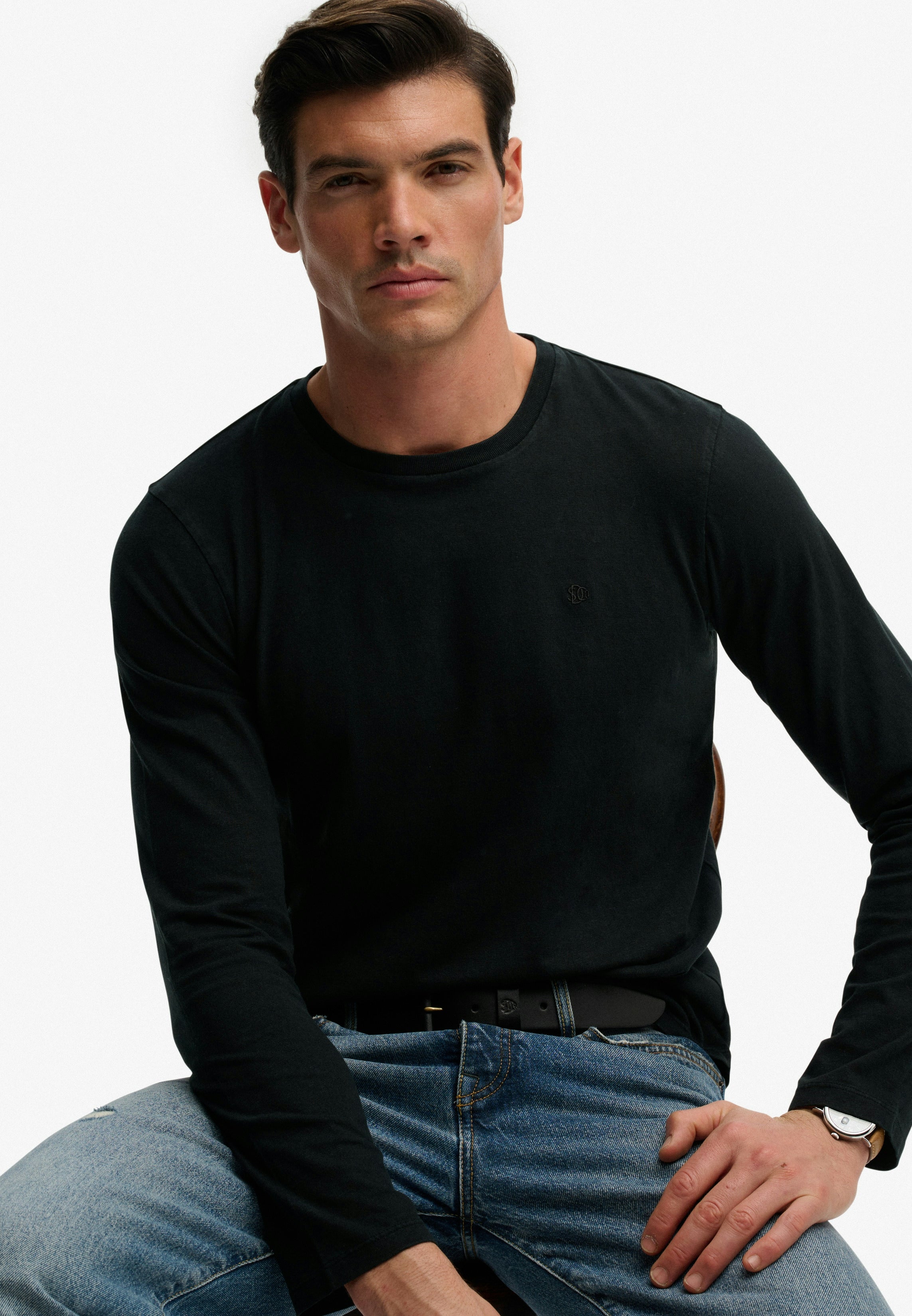 Classic Cotton Linen Long Sleeve Top