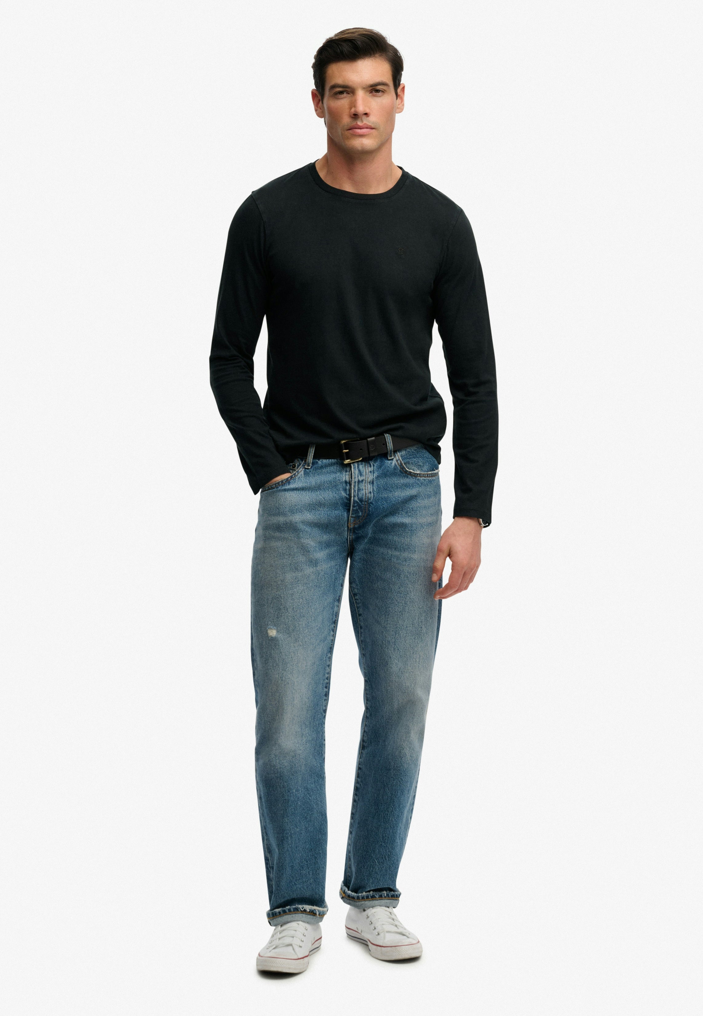 Classic Cotton Linen Long Sleeve Top