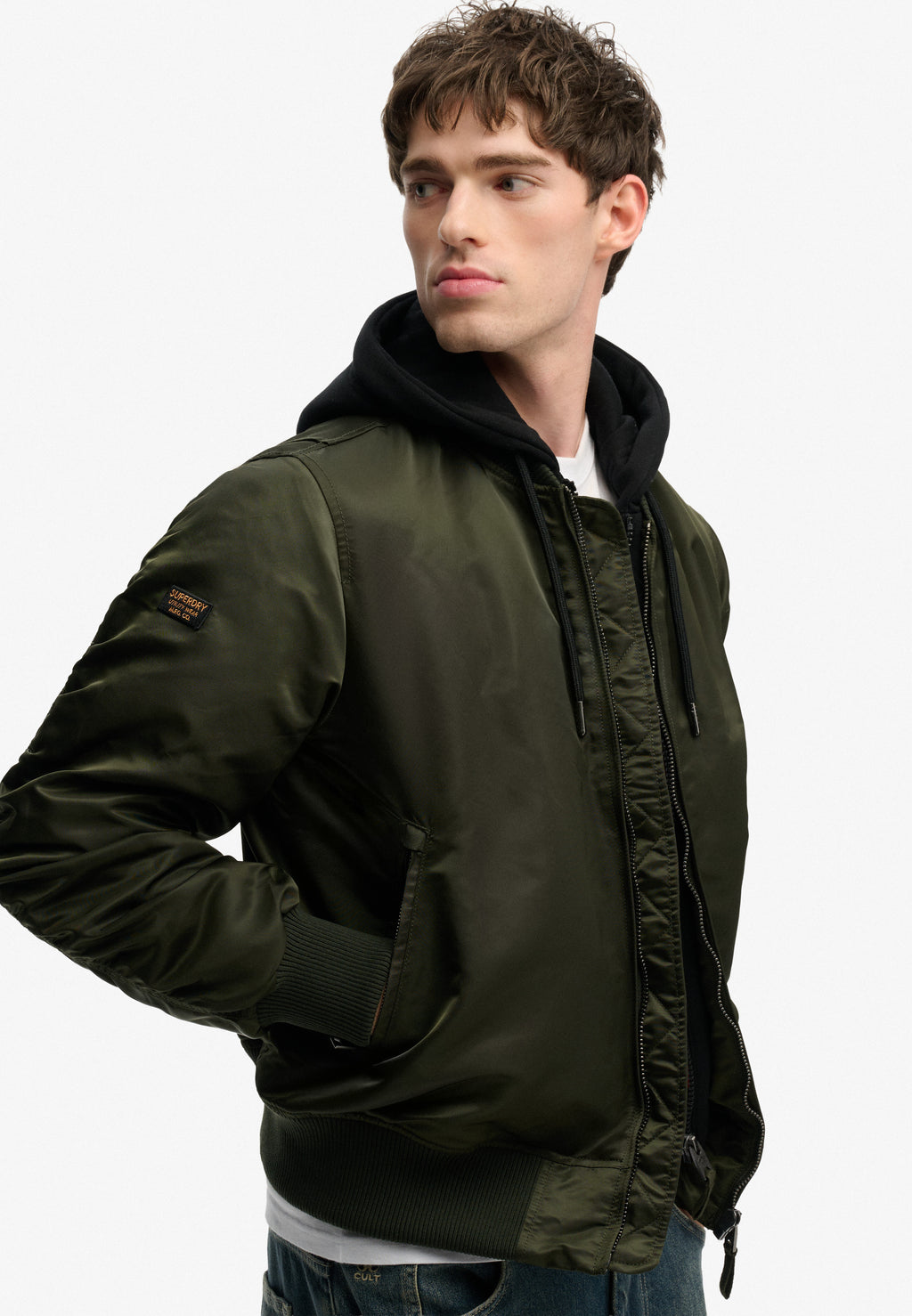 Hooded MA1 Bomber Jacket